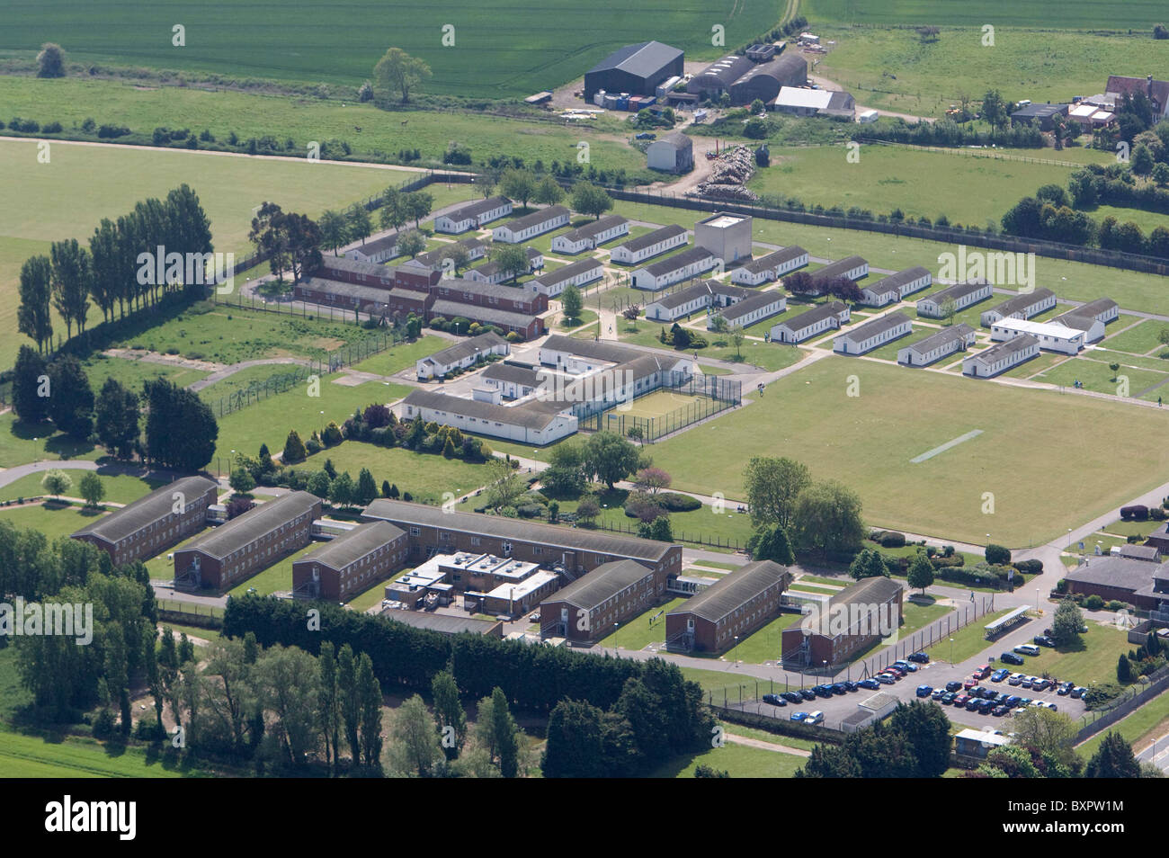 Aerial view of HMP Ford in West Sussex. Picture by James Boardman Stock