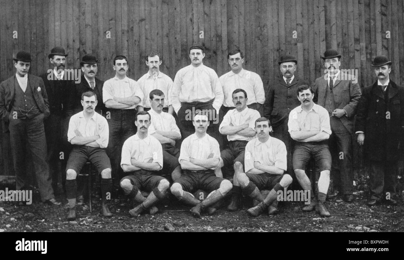 BOLTON WANDERERS football team who were defeated by Notts County  1-4 in the 1894 FA Cup Final Stock Photo