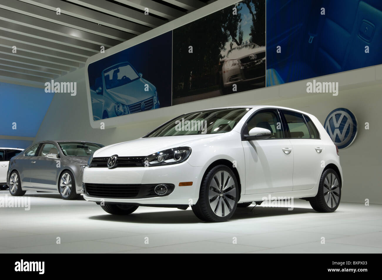 2011 Volkswagen Golf at the 2010 North American International Auto Show Stock Photo