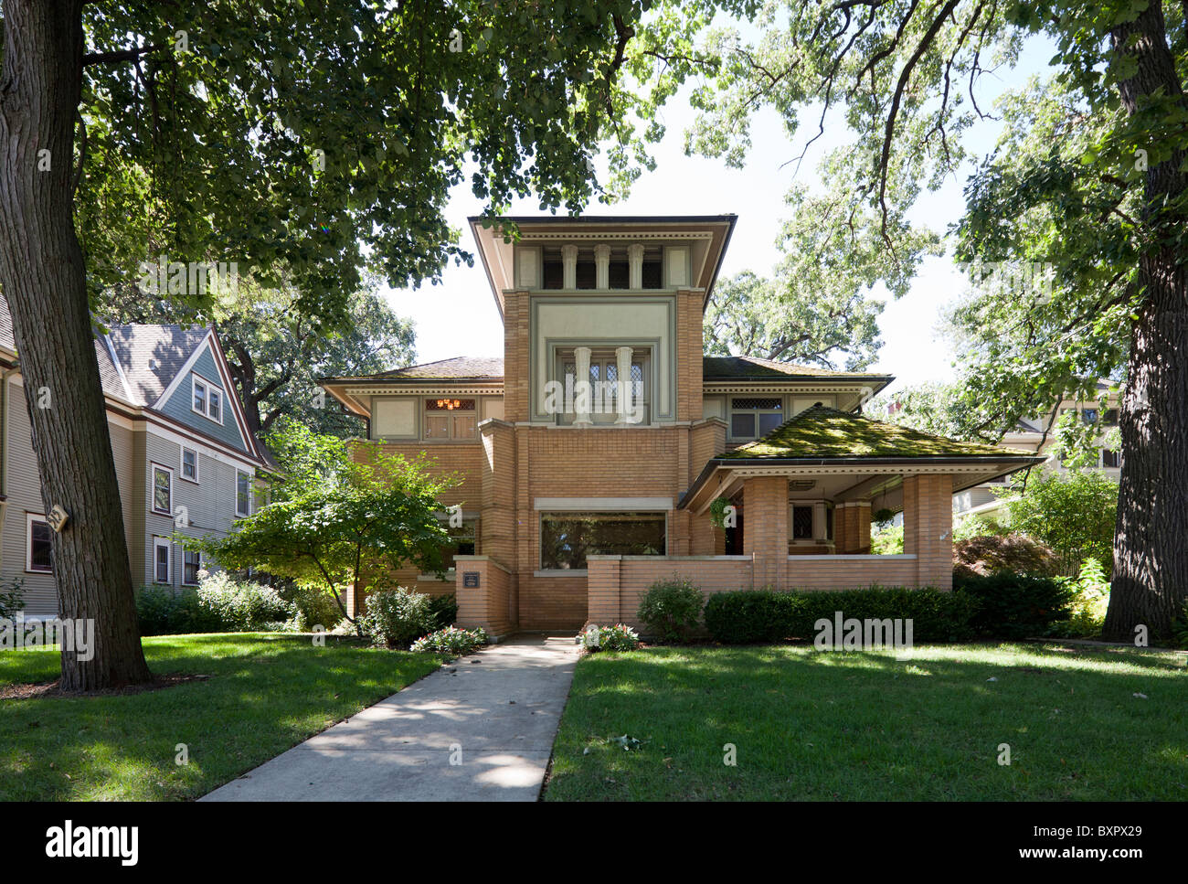 Rollin Furbeck House By Frank Lloyd Wright Oak Park Chicago Illinois Usa Stock Photo Alamy