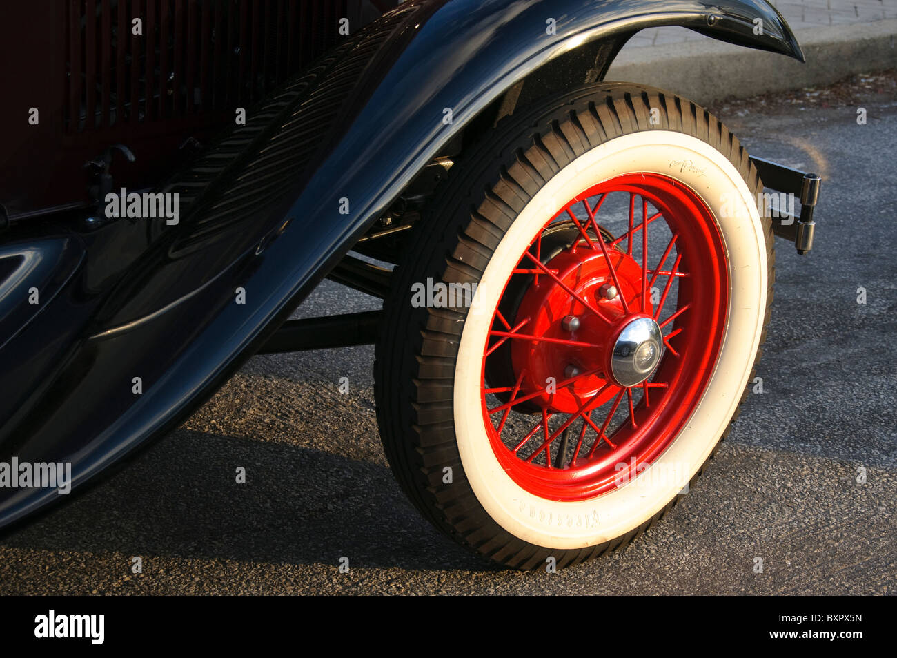 antique automobile wheel Stock Photo - Alamy