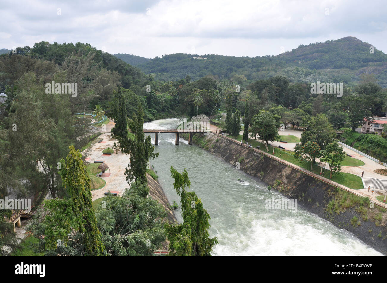 Neyyar dam in Thiruvananthapuram district of Kerala, South India Stock Photo