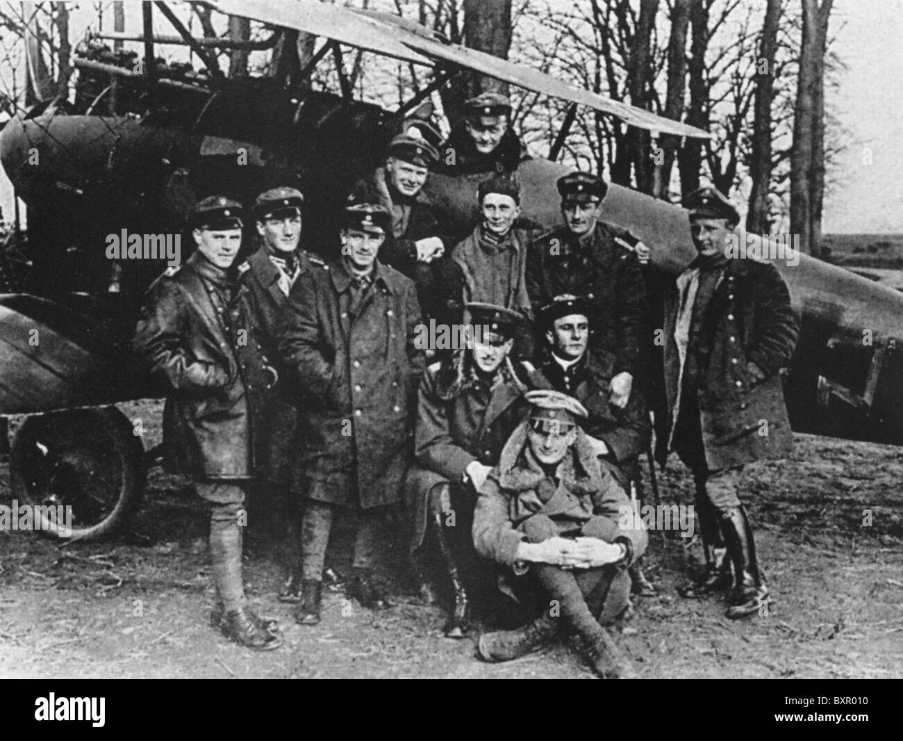 MANFRED VON RICHTHOFEN  (1892-1918) Ace German fighter pilot in WWI - see Description below Stock Photo