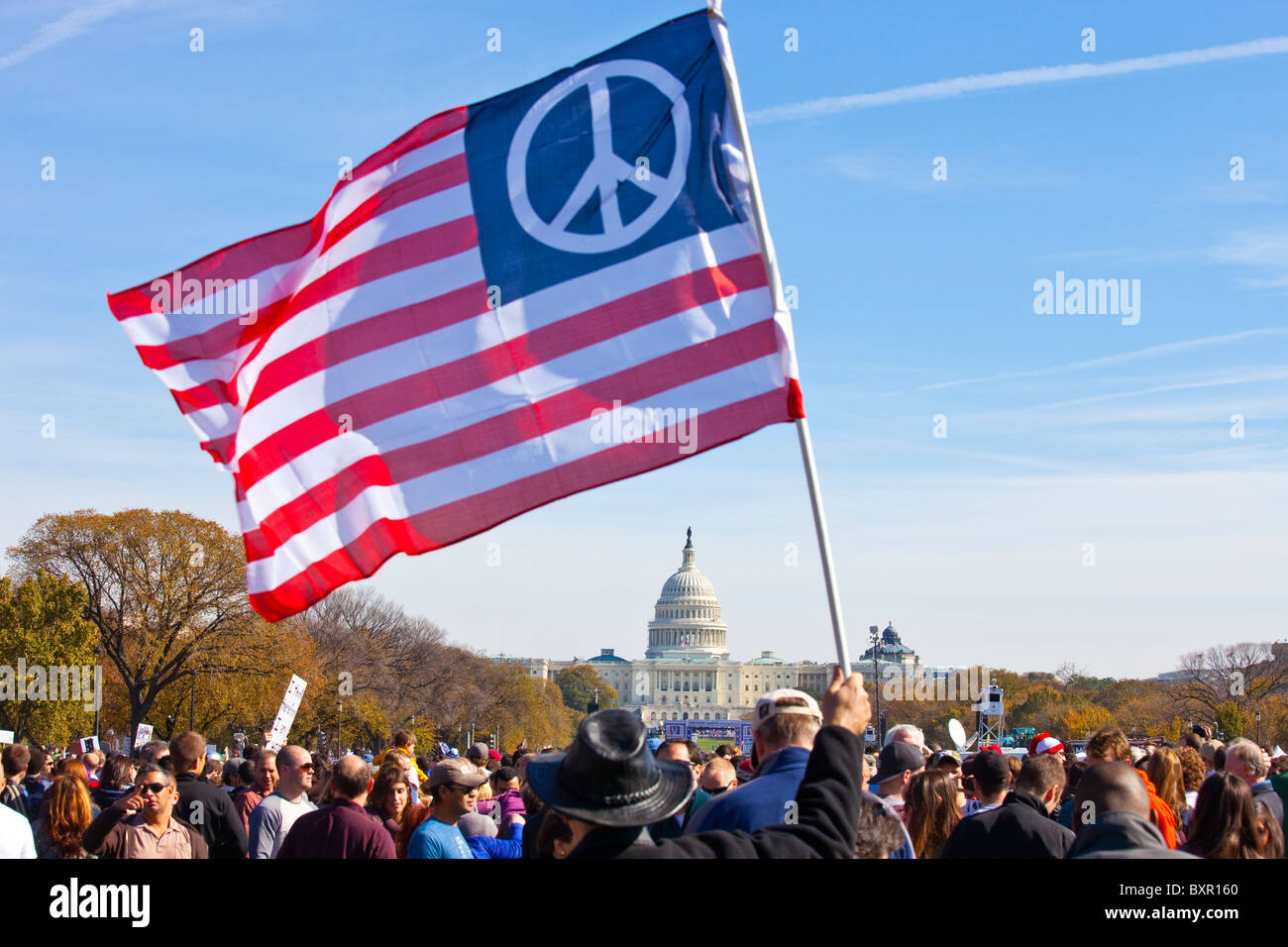 Anti-war Rally, Washington DC Stock Photo