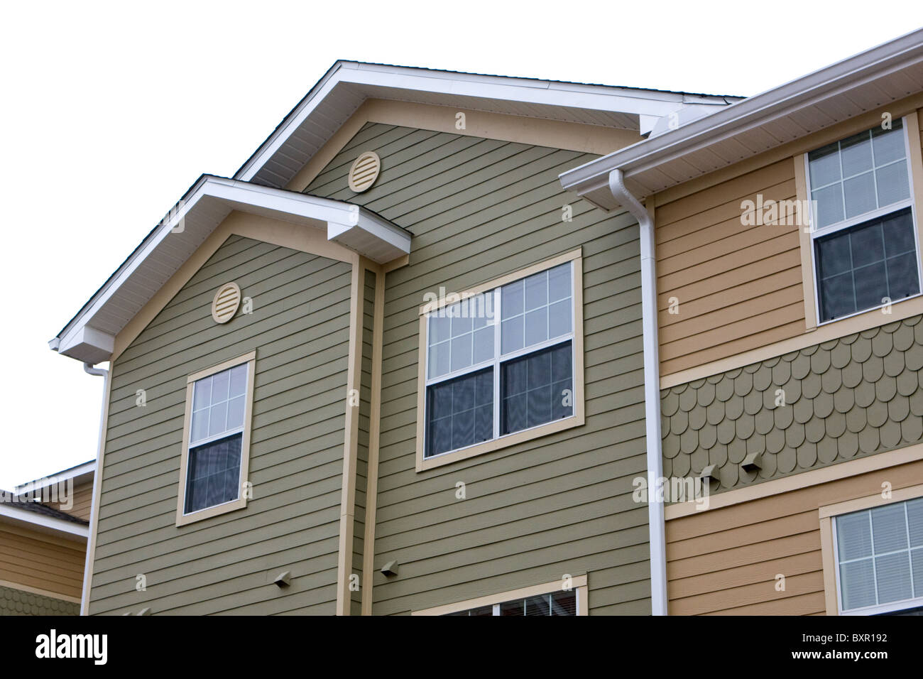 An apartment building with isolated background Stock Photo - Alamy