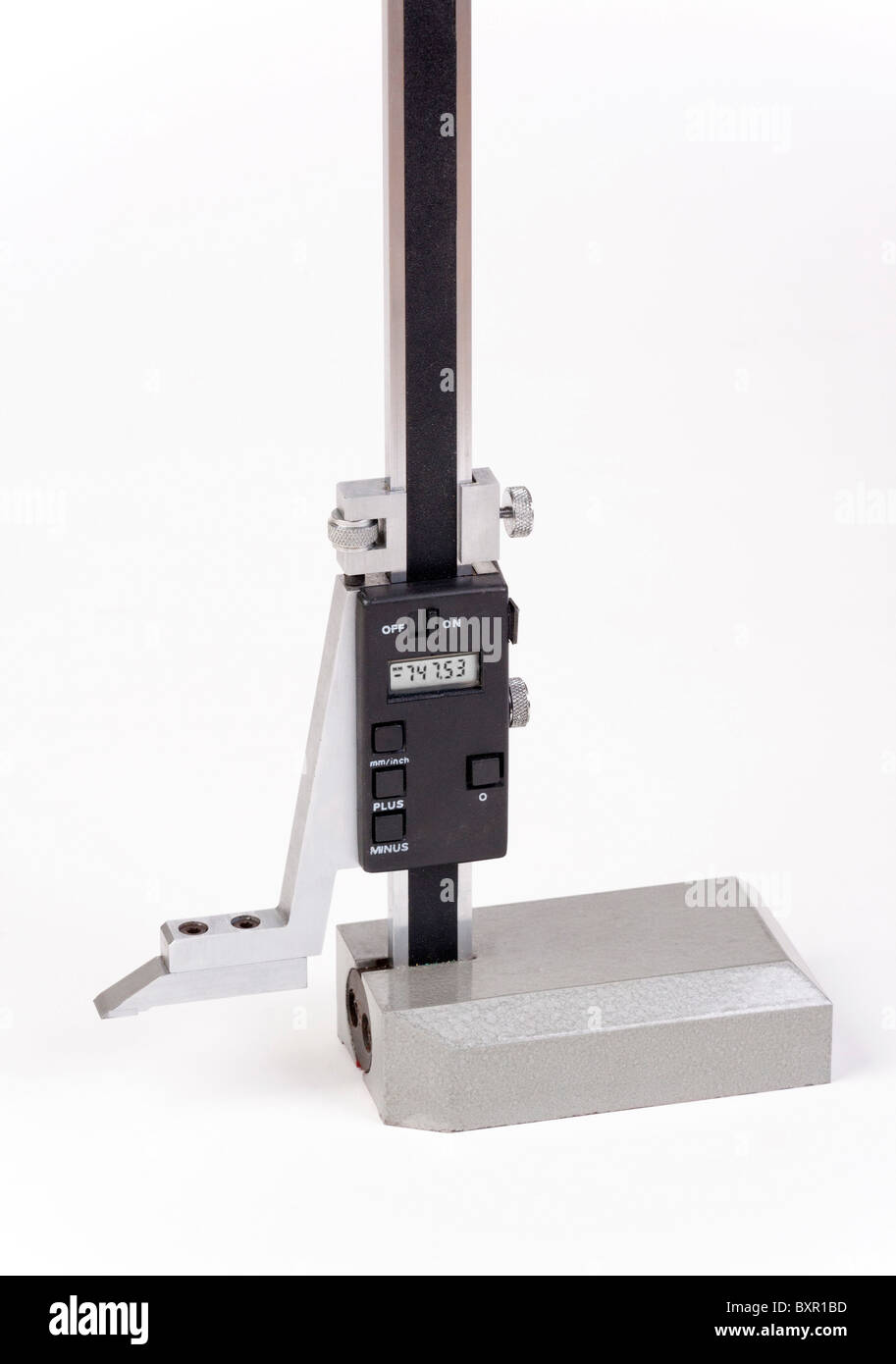 digital linear height guage (gage) Stock Photo