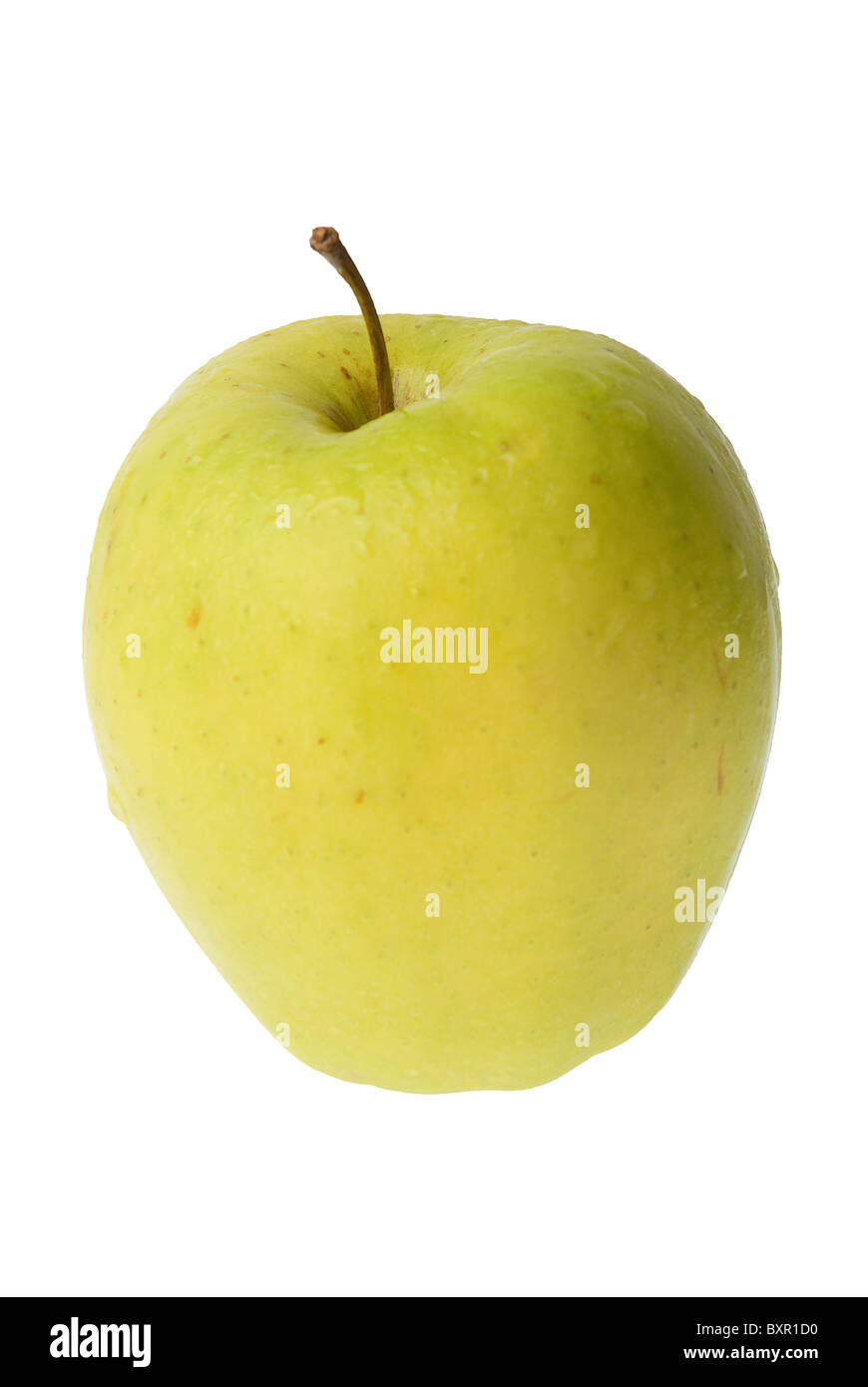 Green apple isolated on white background Stock Photo - Alamy