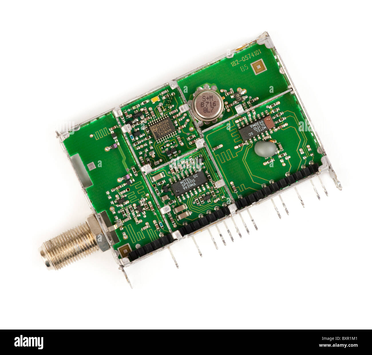 RF frequency tuner module Stock Photo