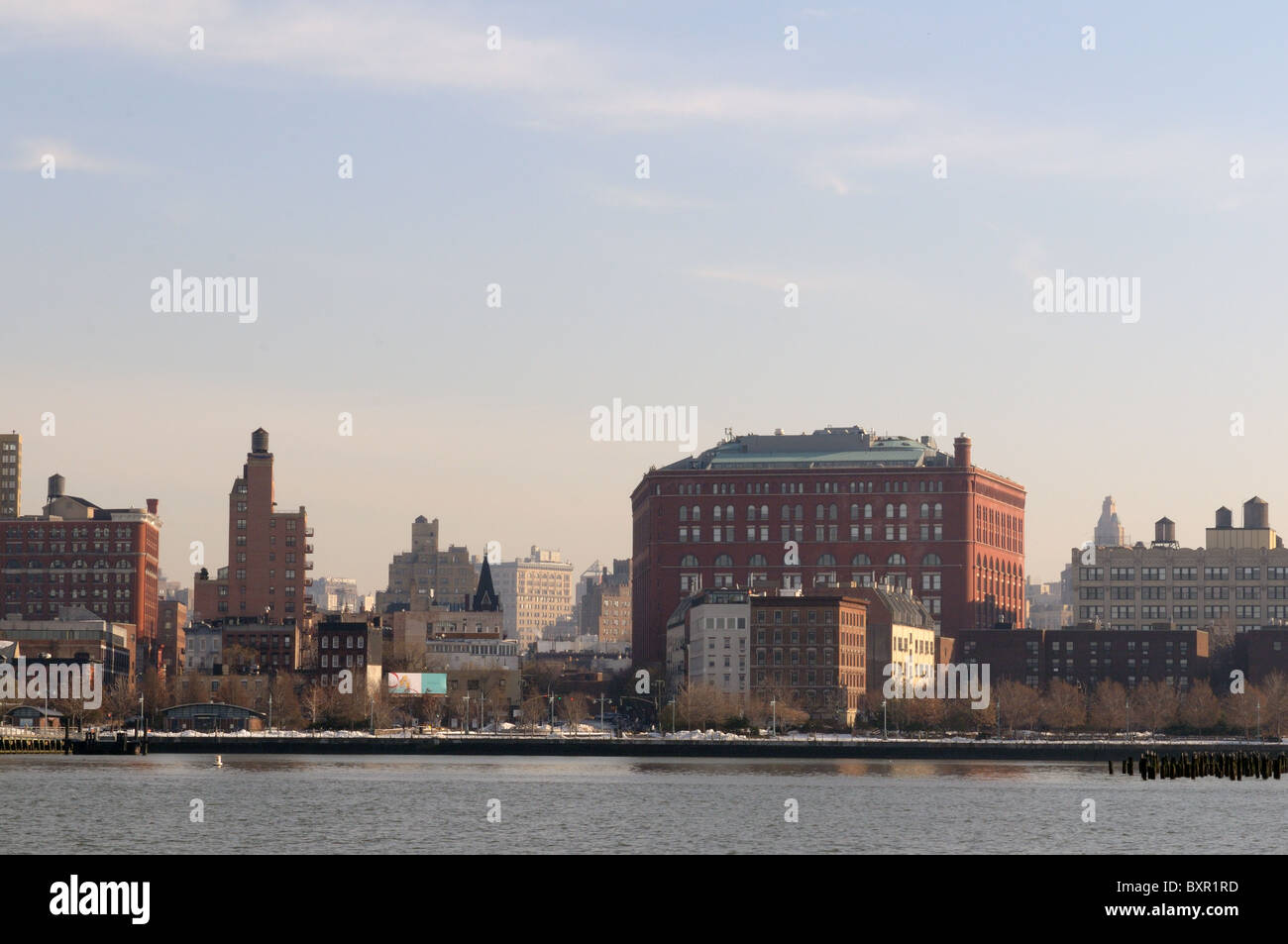 The landmarked Archive building in Manhattan's Greenwich Village was finished in 1899. Once a warehouse, it is now residential. Stock Photo