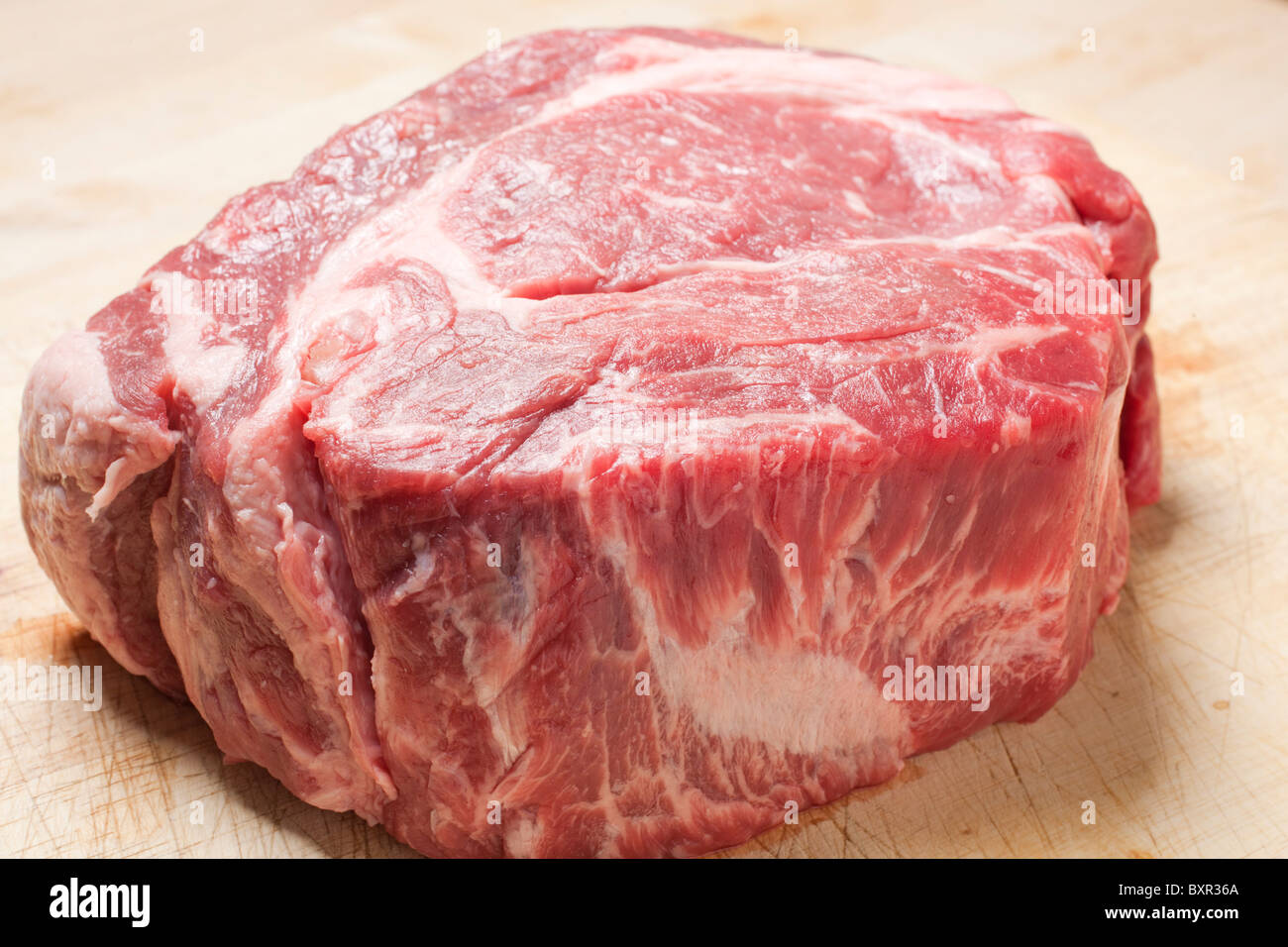Beef; boneless chuck roast Stock Photo Alamy