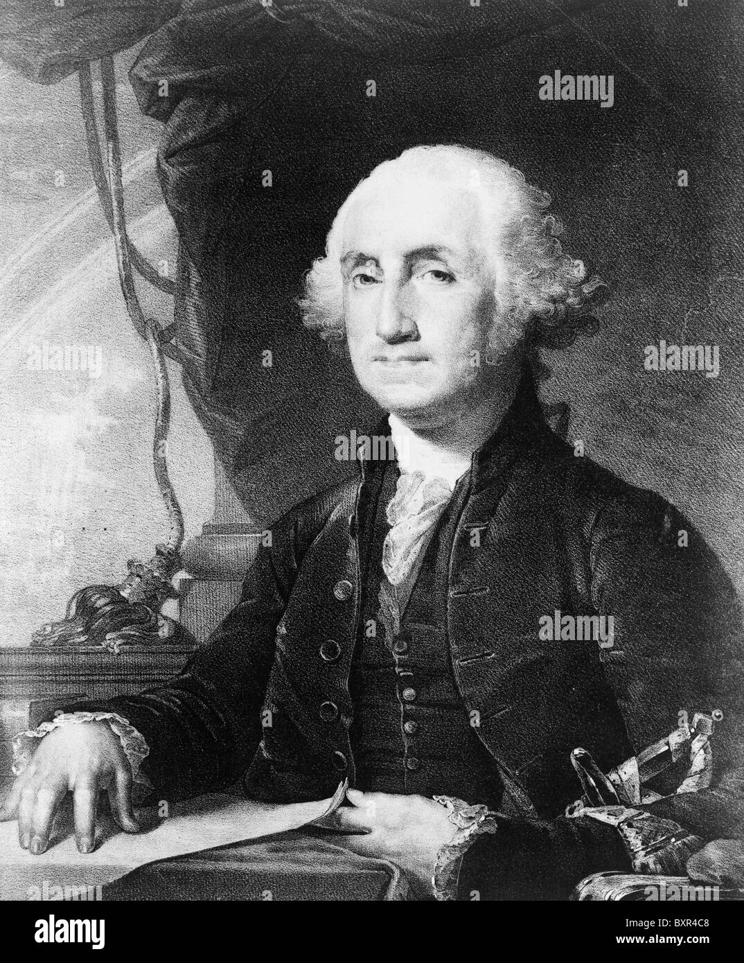 George Washington, President George Washington Stock Photo