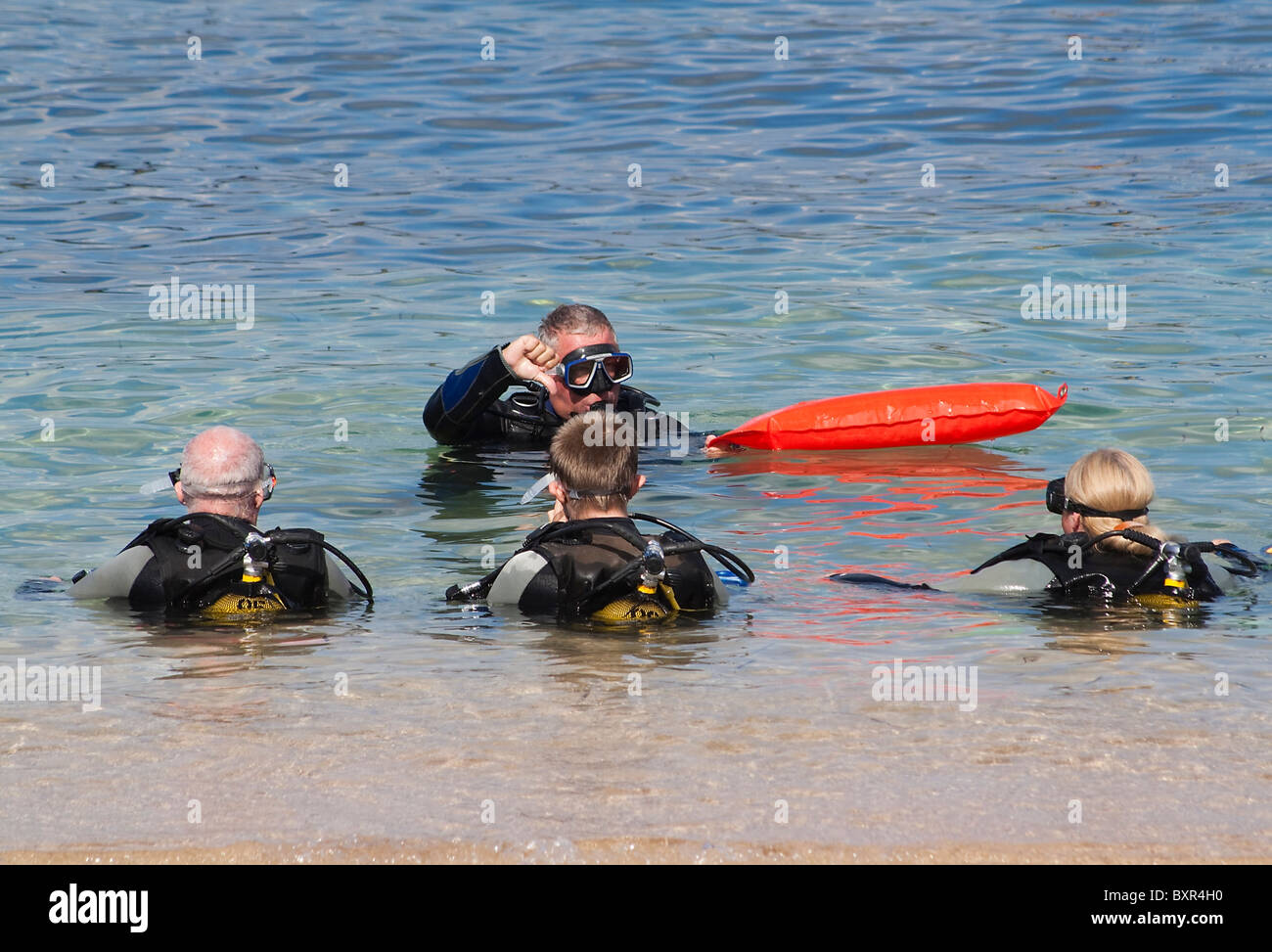 Divers learning to Dive at the Paradise Diving School, Cirkewwa, Malta  Stock Photo - Alamy