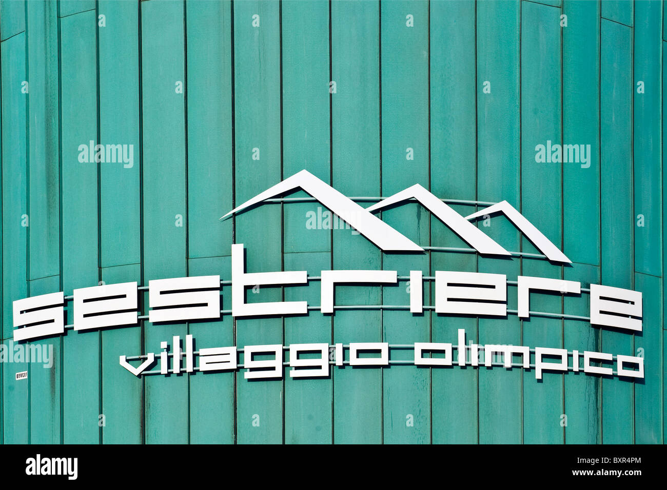 Olympic village, Sestriere, Turin province, Piedmont, Italy Stock Photo