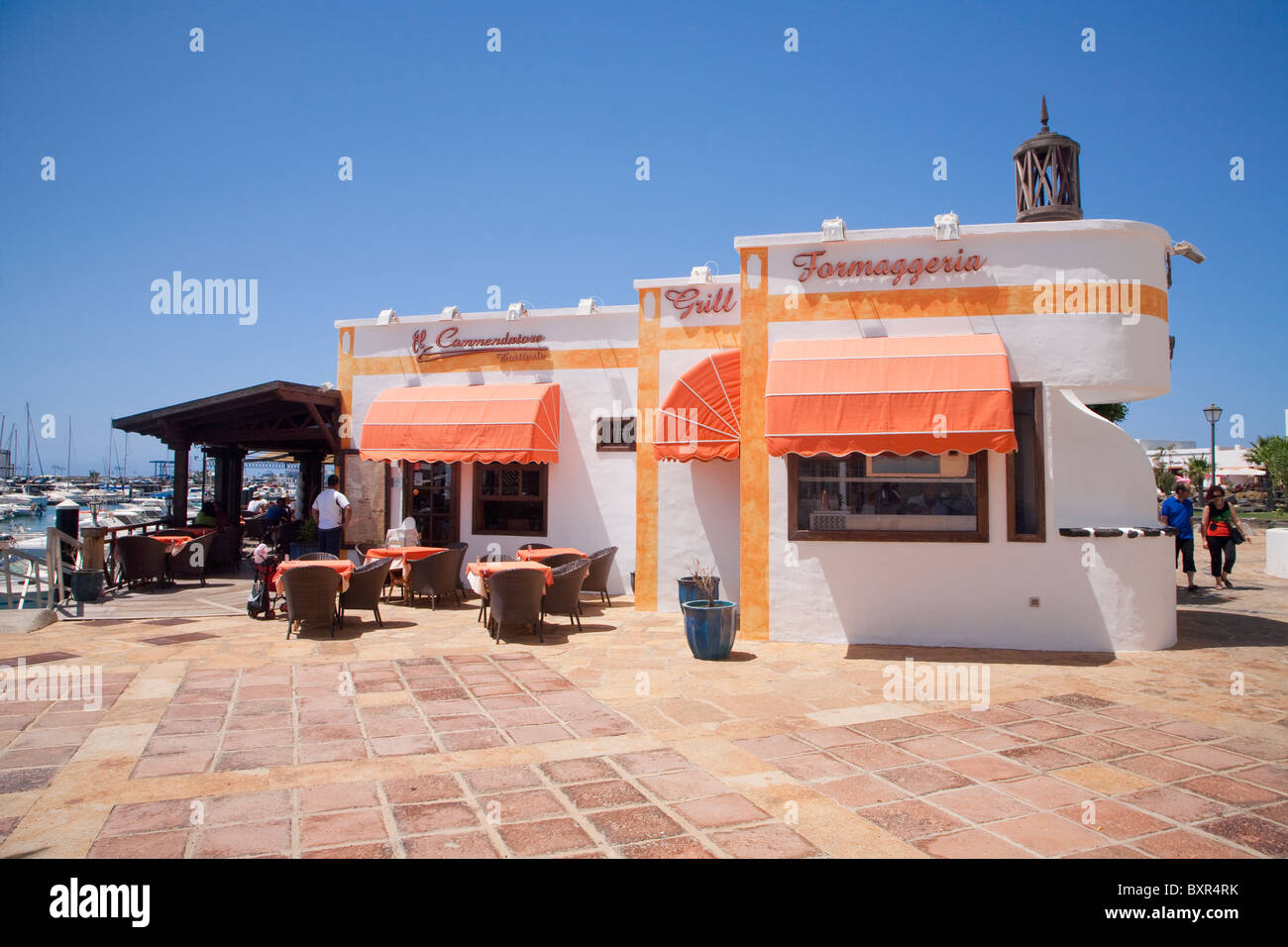 Trattoria il Commendatore Italian restaurant at Marina Rubicon