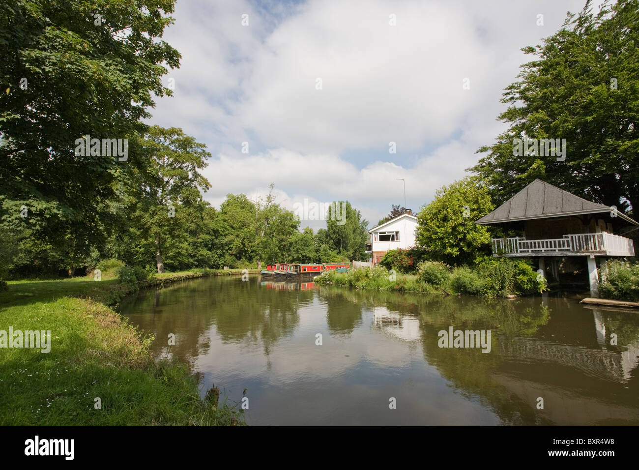 River Wey Guildford Surrey Stock Photo Alamy