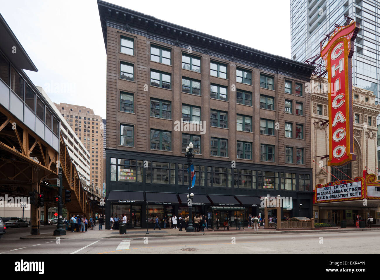 Page Brothers Building facade, Chicago, Illinois, USA Stock Photo