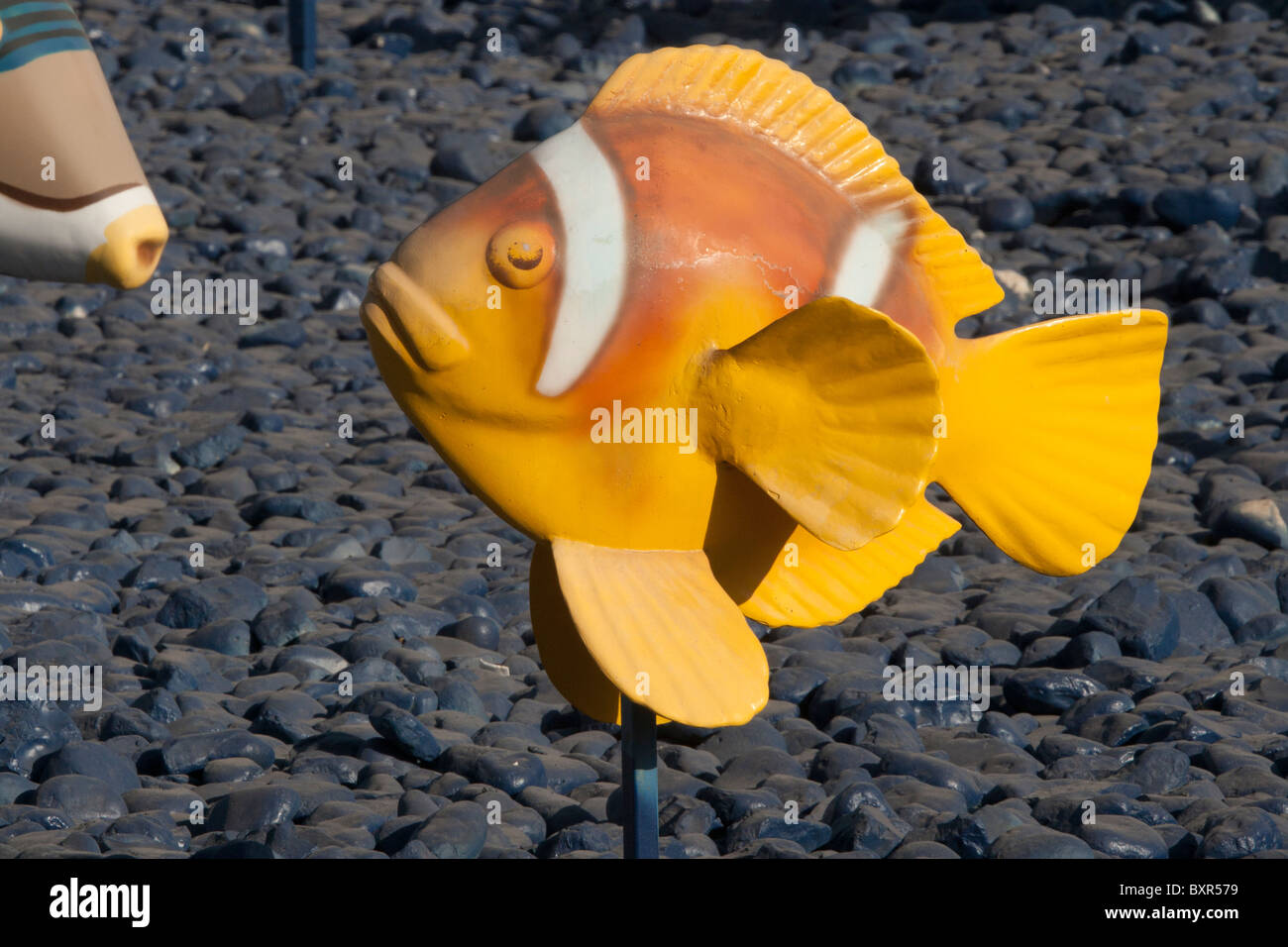 Fish sculpture in Eilat Stock Photo