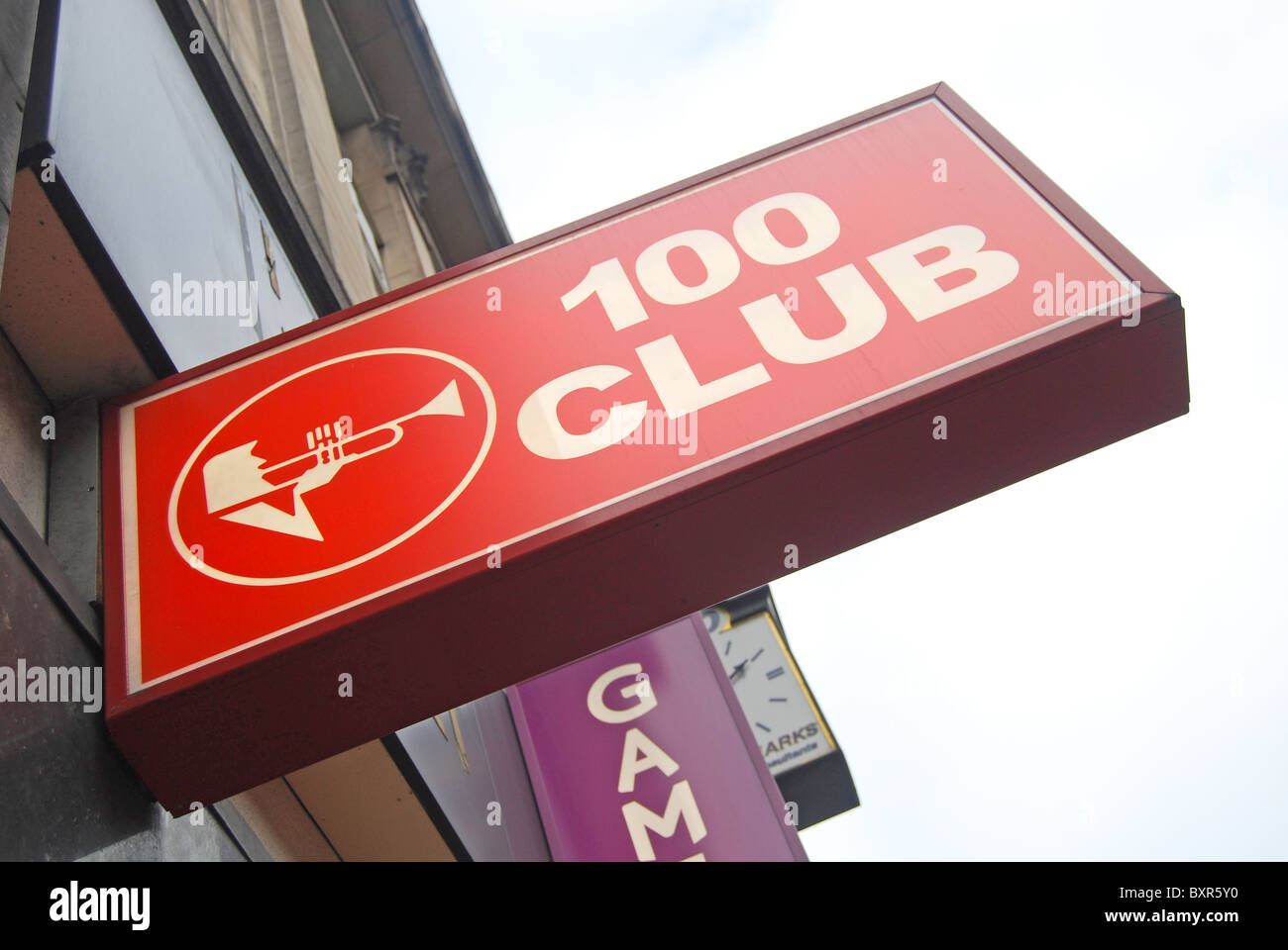 100 Club Jazz music club Oxford Street London Stock Photo