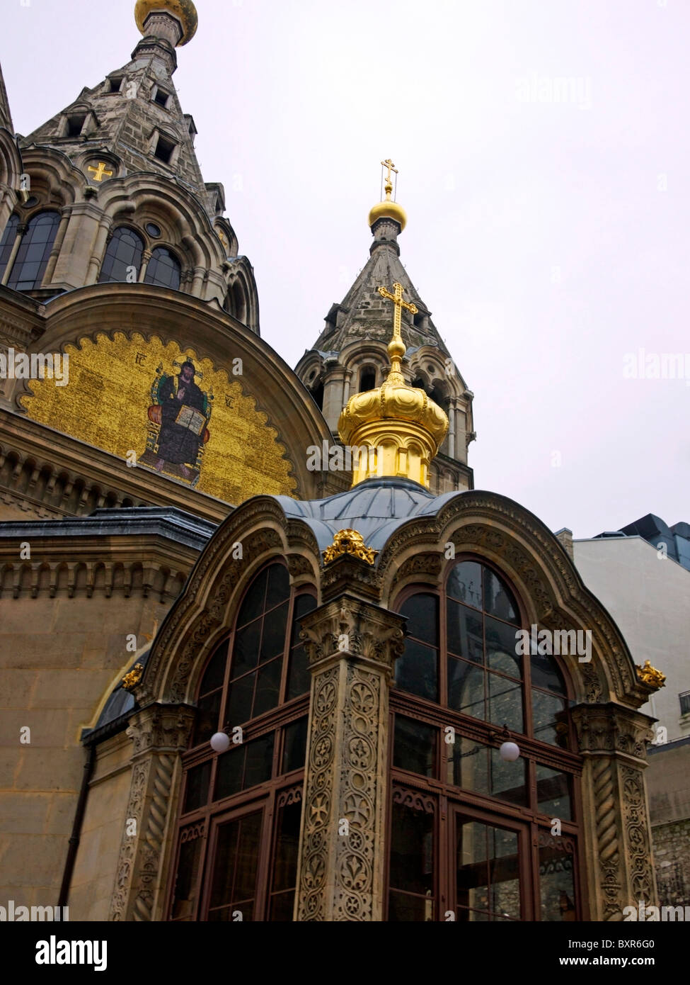 Cathedrale Orthodoxe Russe St. Alexandre Nevsky Stock Photo