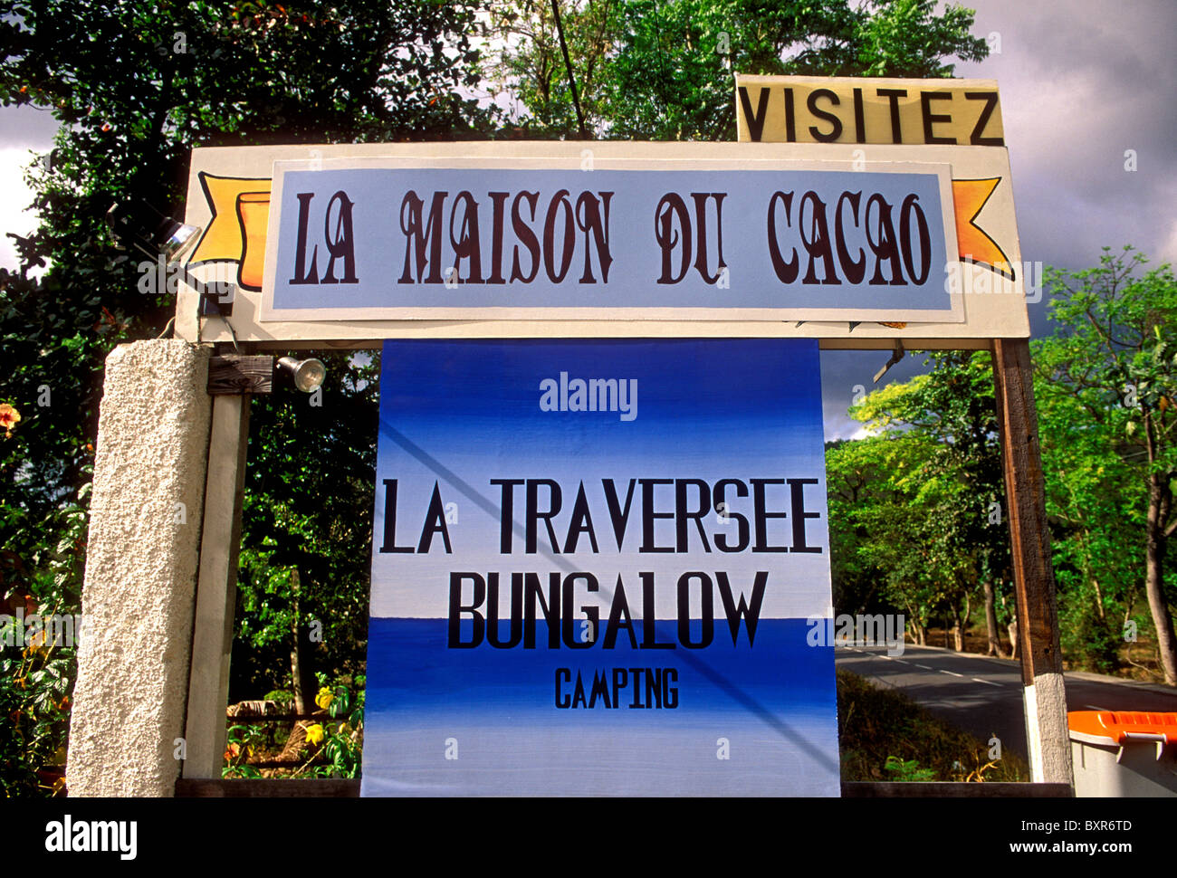 House Of Cocoa La Maison Du Cacao Town Of Pointe Noire Basse Terre Guadeloupe French West Indies Stock Photo Alamy