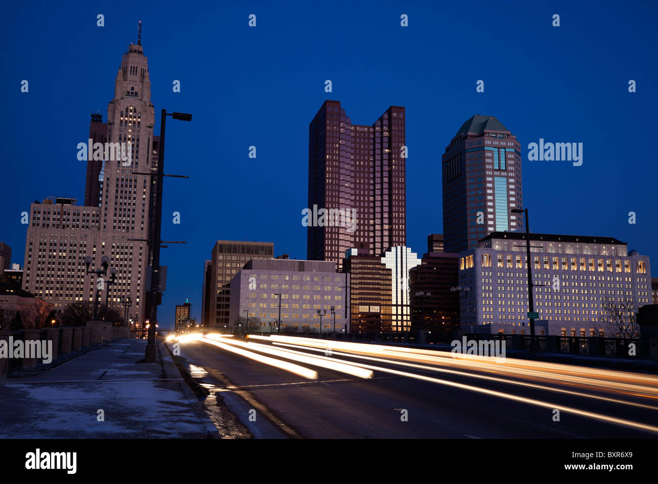 Traffic in Columbus Stock Photo Alamy