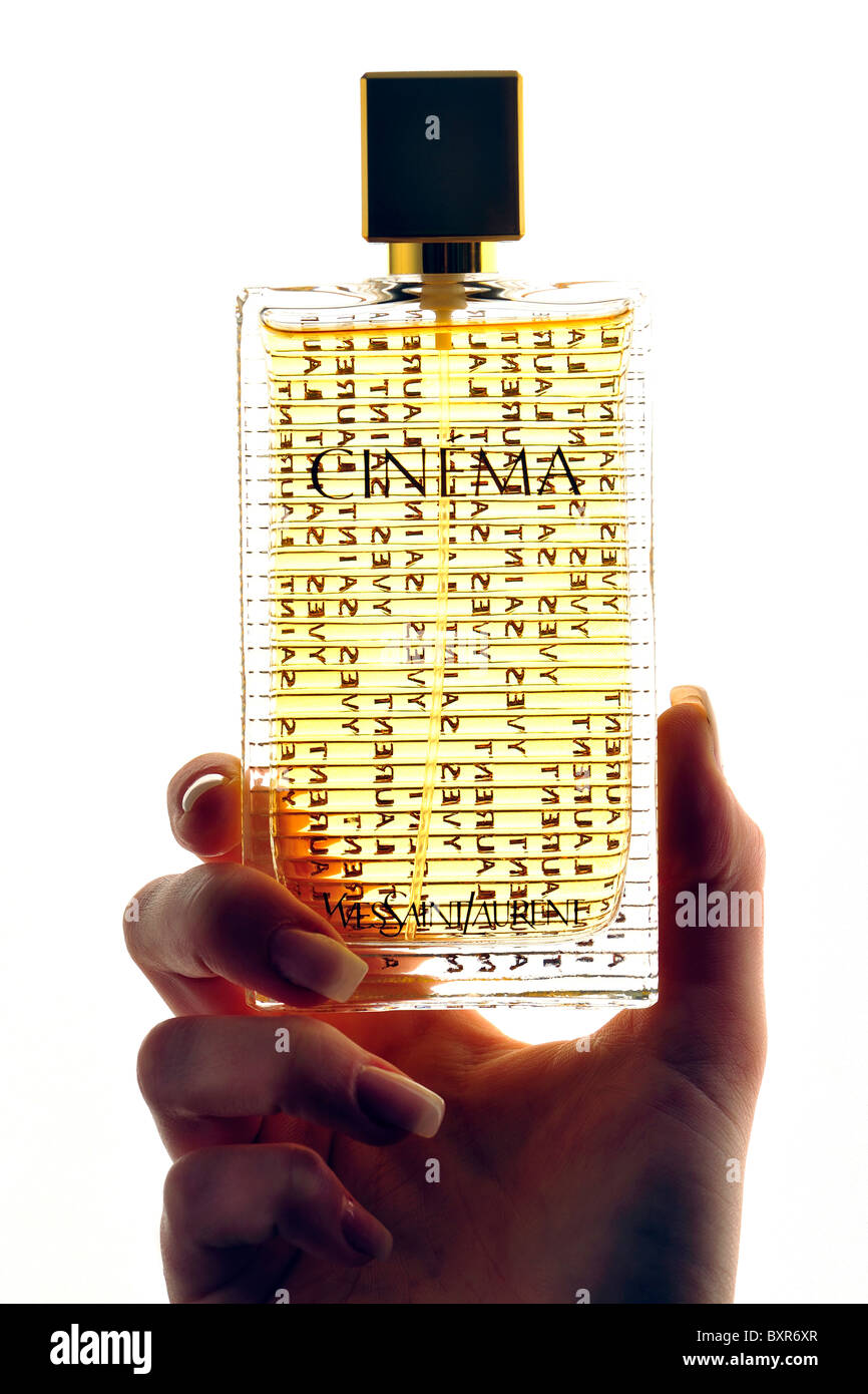 Yves Saint Laurent Lifestyle Perfum Odour Cinema Stock Photo