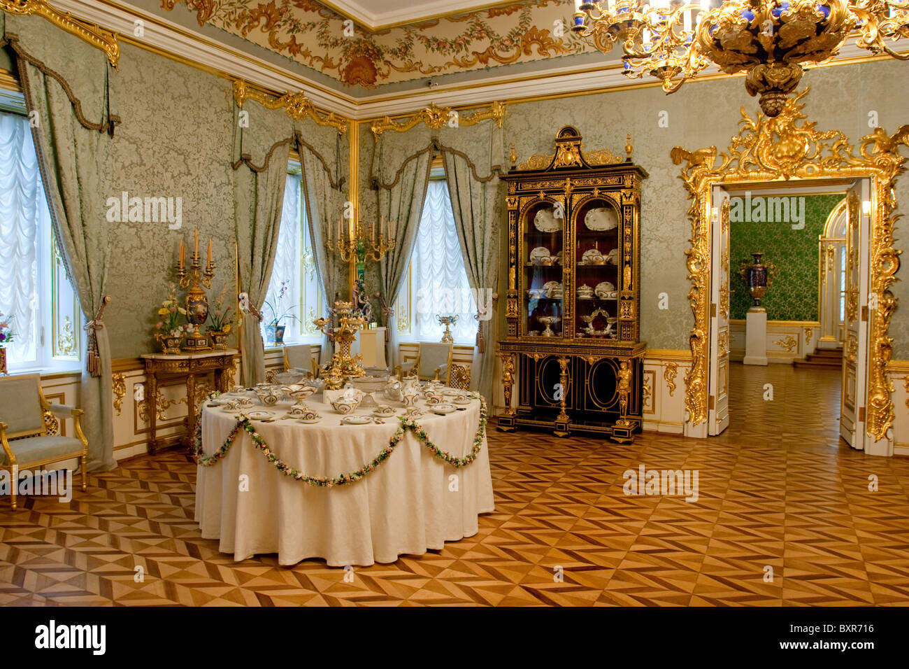 Interior Of Peter Palace Peterhof Petrodvorets Saint