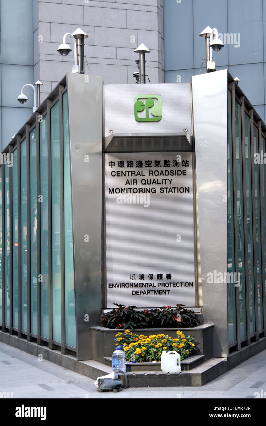 Central Roadside Air Monitoring Station measuring pollution and air