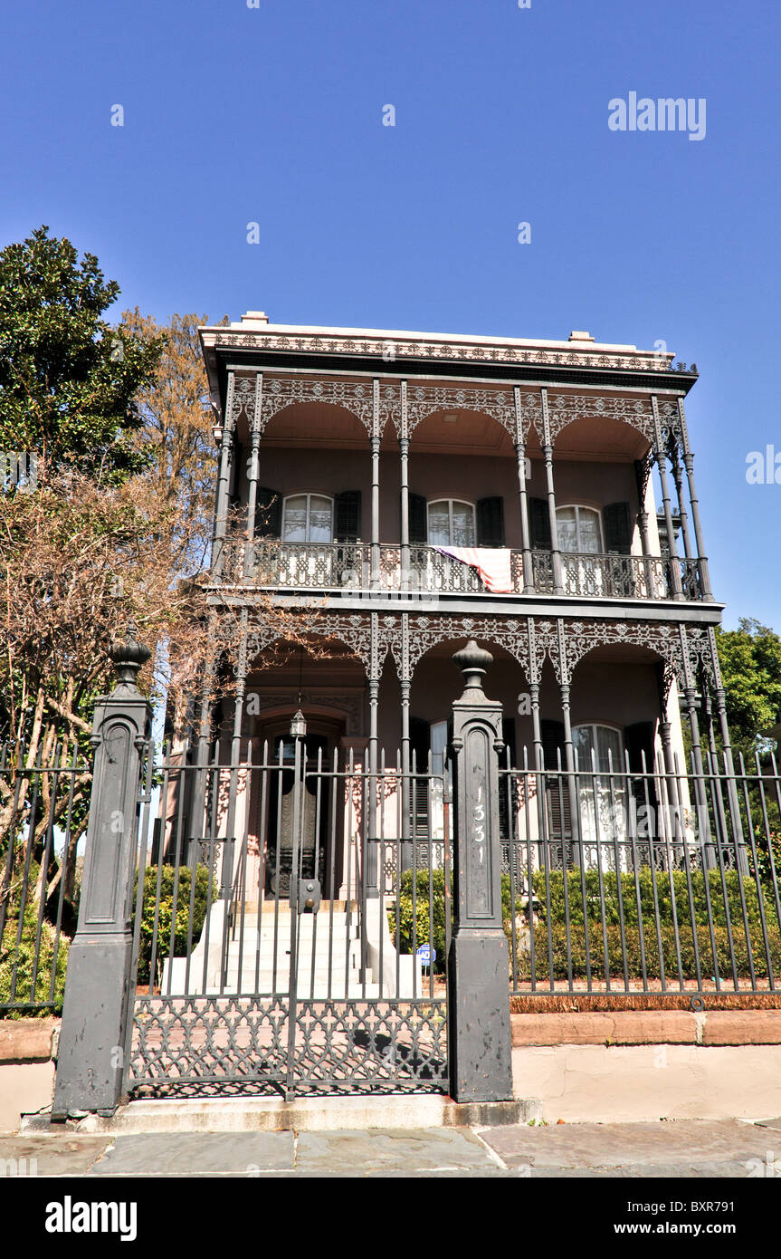 Morris House, 1869 Italianate style, Garden District, New Orleans, Louisiana Stock Photo