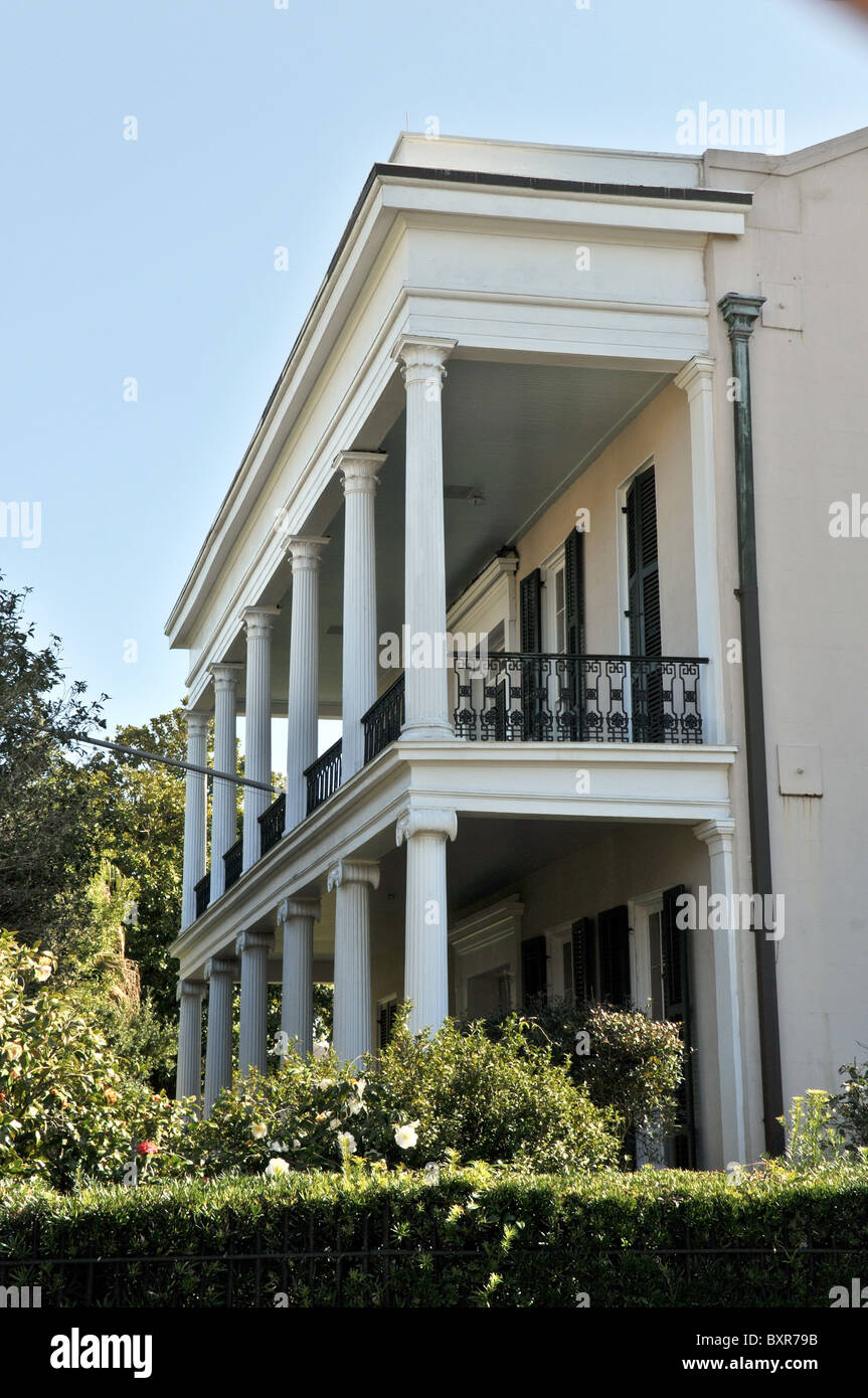 Payne House where Jefferson Davis died in 1889, Garden District, New Orleans, Louisiana Stock Photo