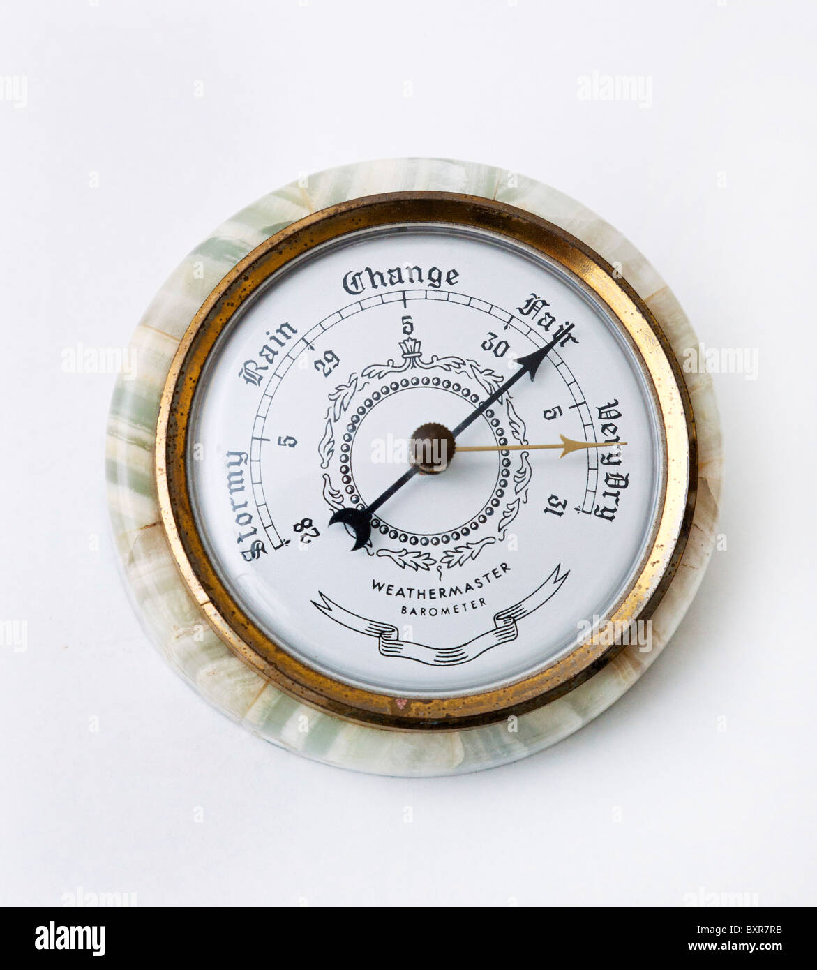 classic aneroid barometer Stock Photo