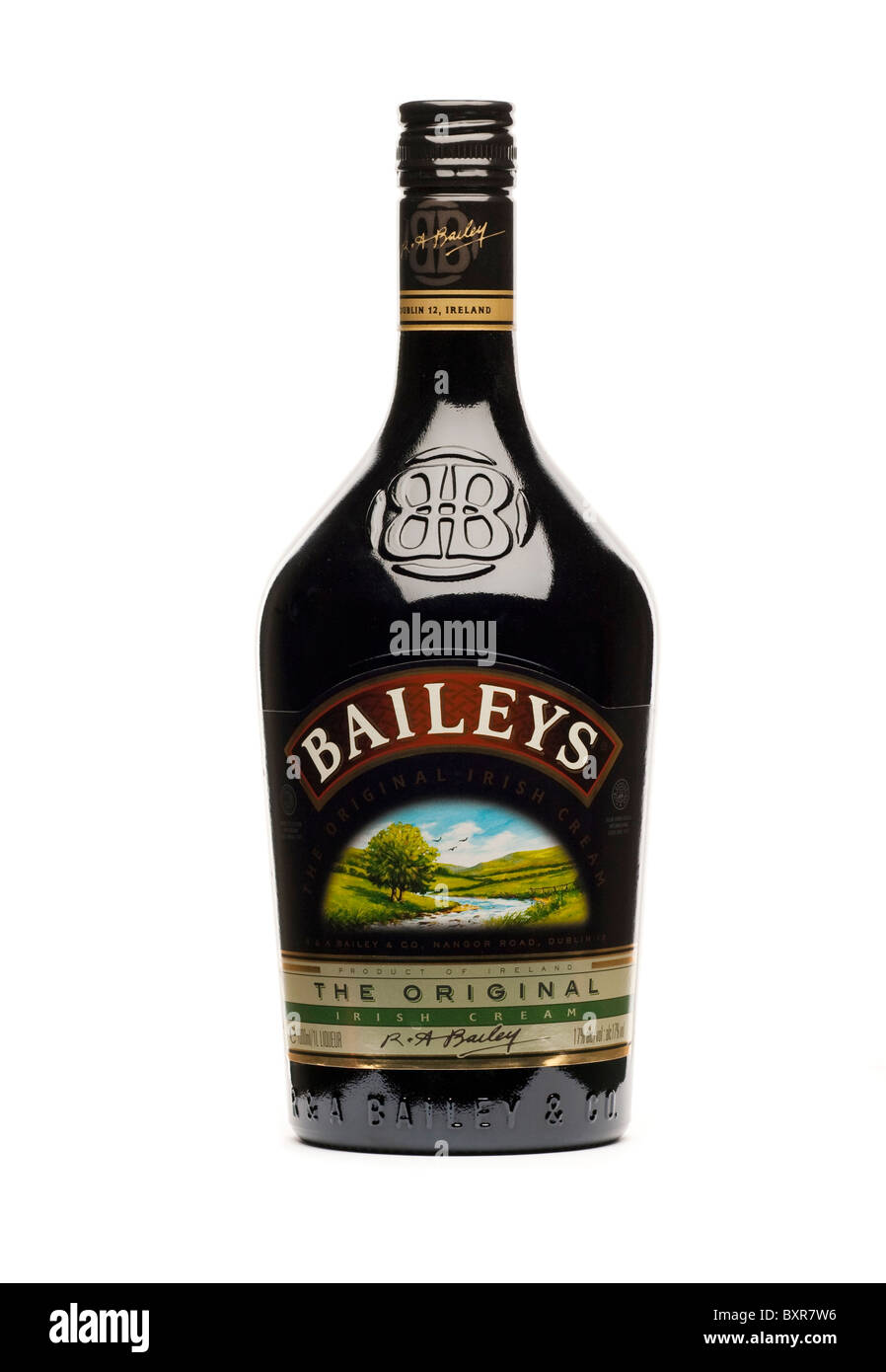 bottle of Baileys Irish Cream Stock Photo
