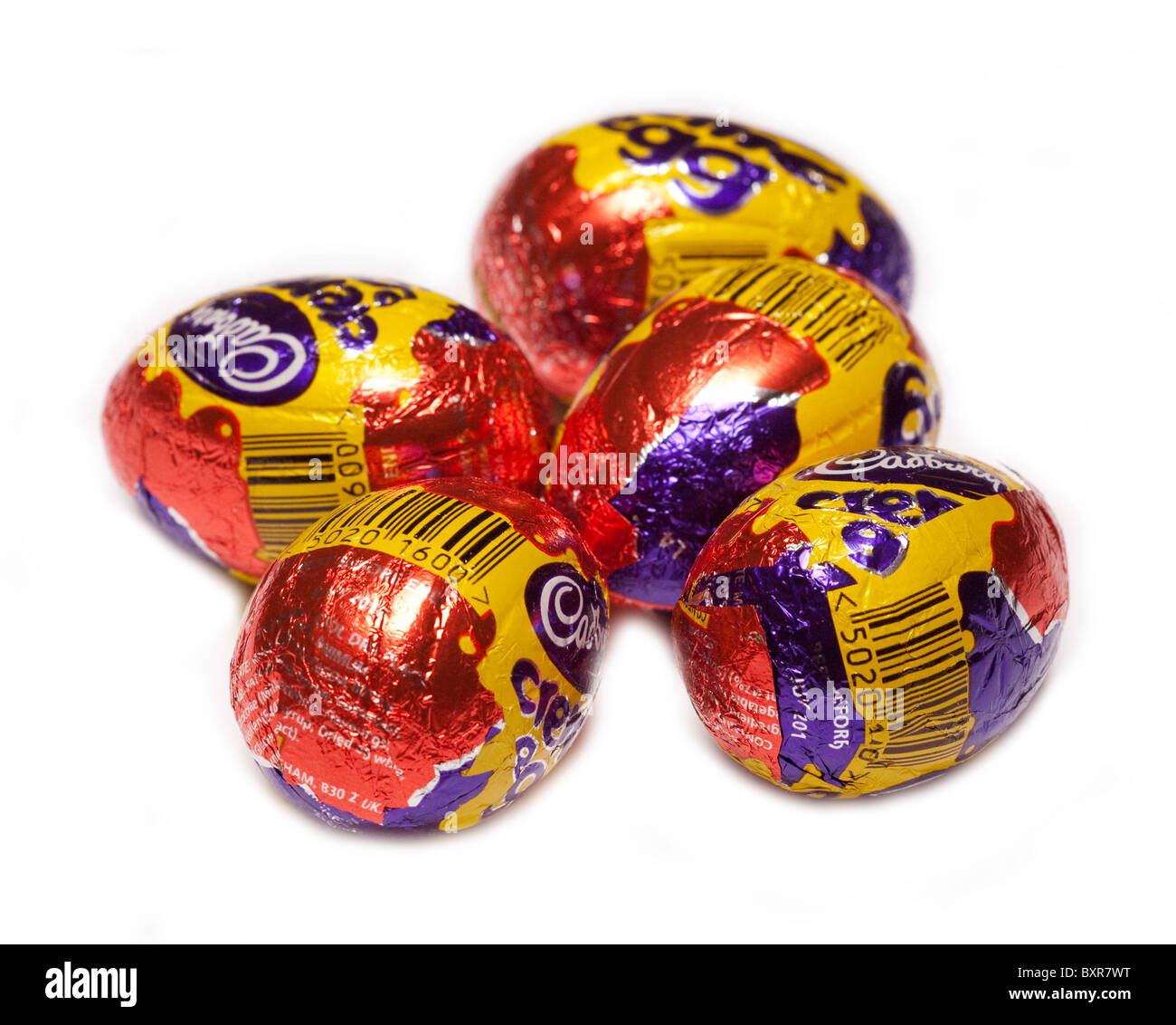 Cadburys creme chocolate easter eggs Stock Photo