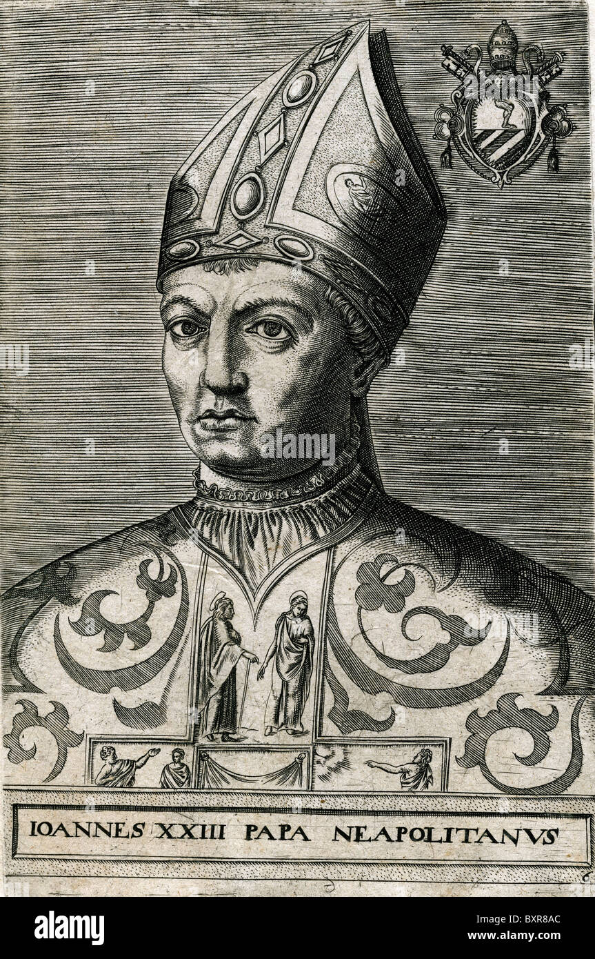 Portrait of Pope John XXIII (reigned 14101415) Antipope (Engraving