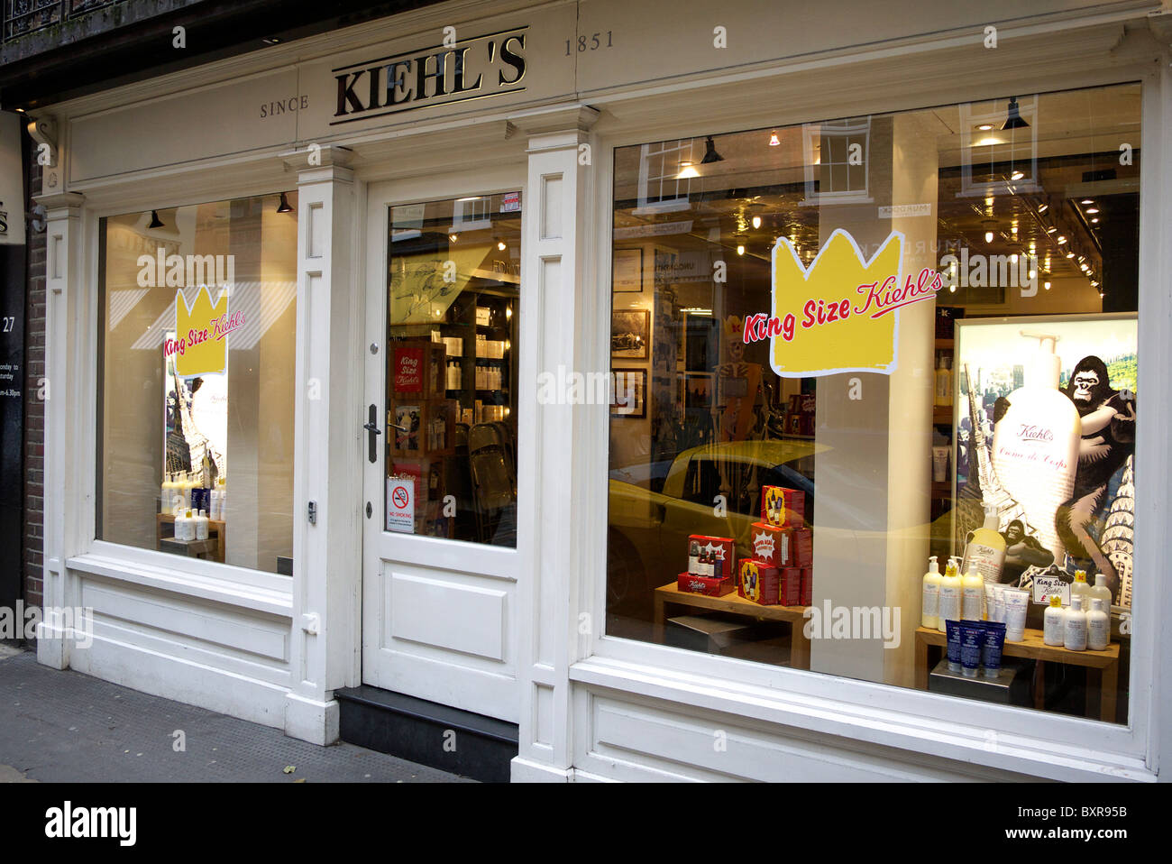Entrance to the Kiehl's store along Monmouth Street Covent Garden