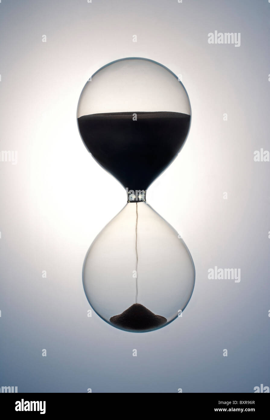 Hour glass with sand Stock Photo