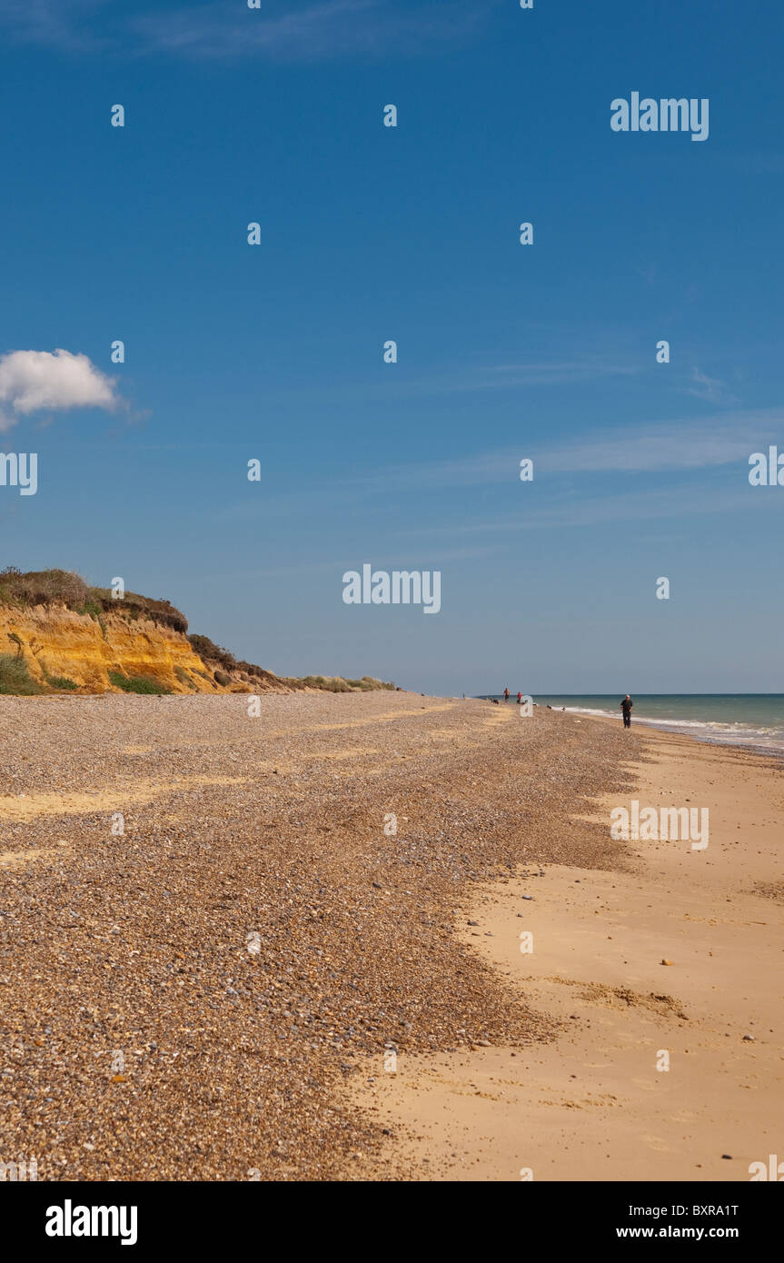 The beach in Benacre , Suffolk , England , Great Britain , Uk Stock ...