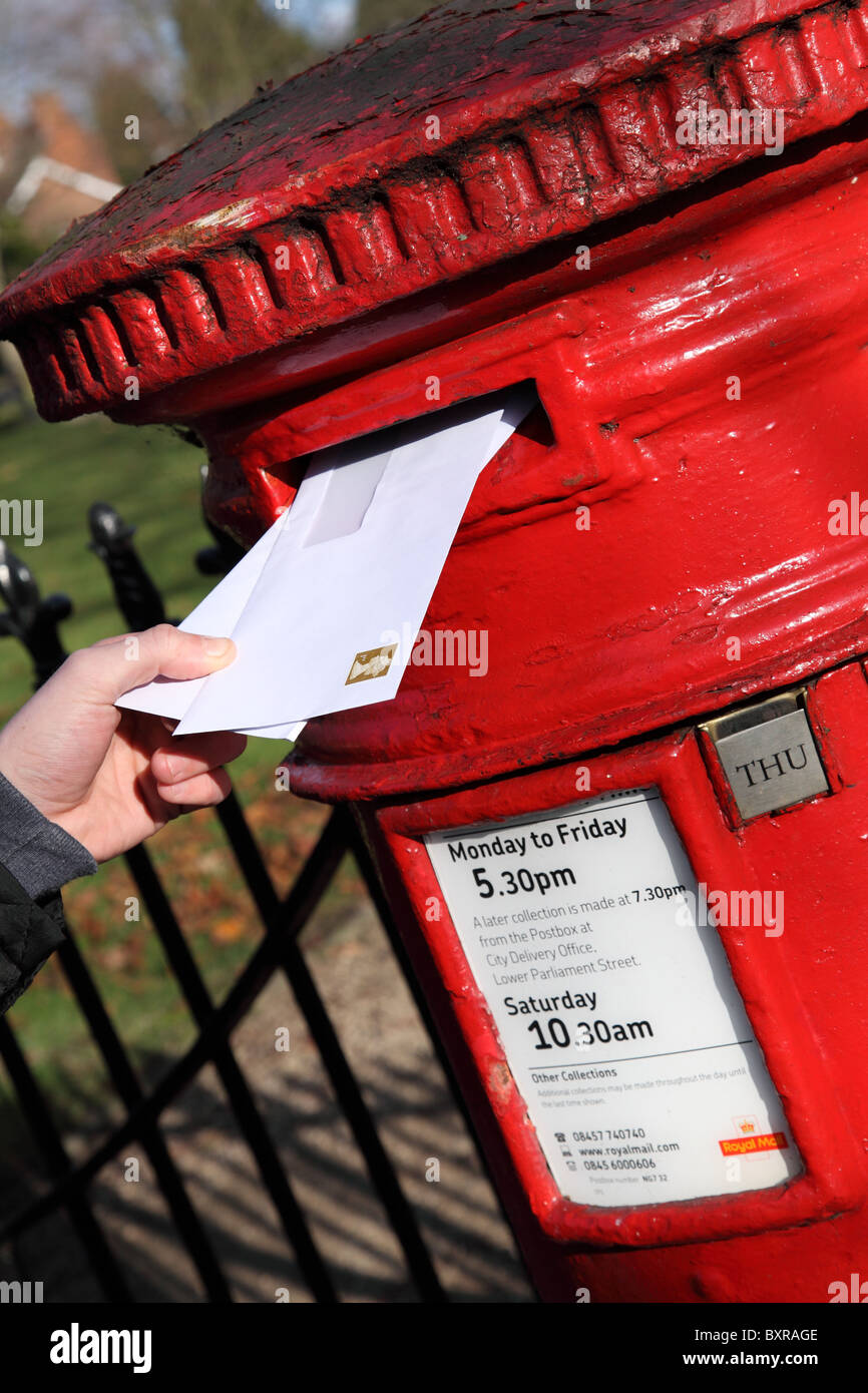 Posting letters in a U.K. city Stock Photo - Alamy