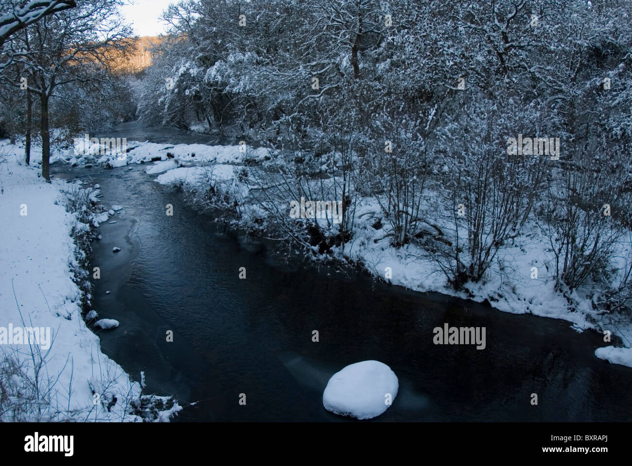 River Teign, Devon, in winter Stock Photo Alamy