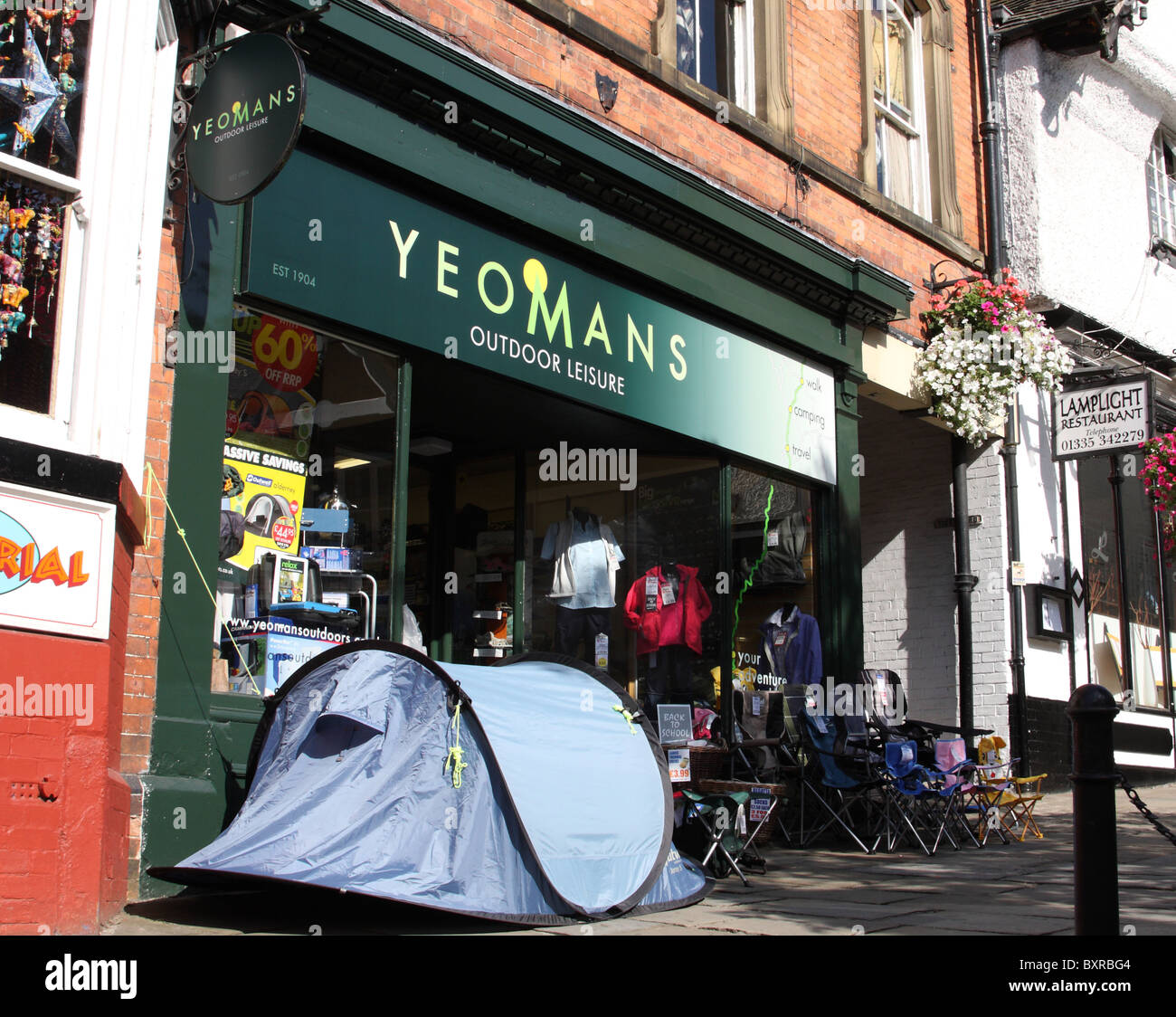 A Yeomans Outdoor Leisure store in the U.K. Stock Photo