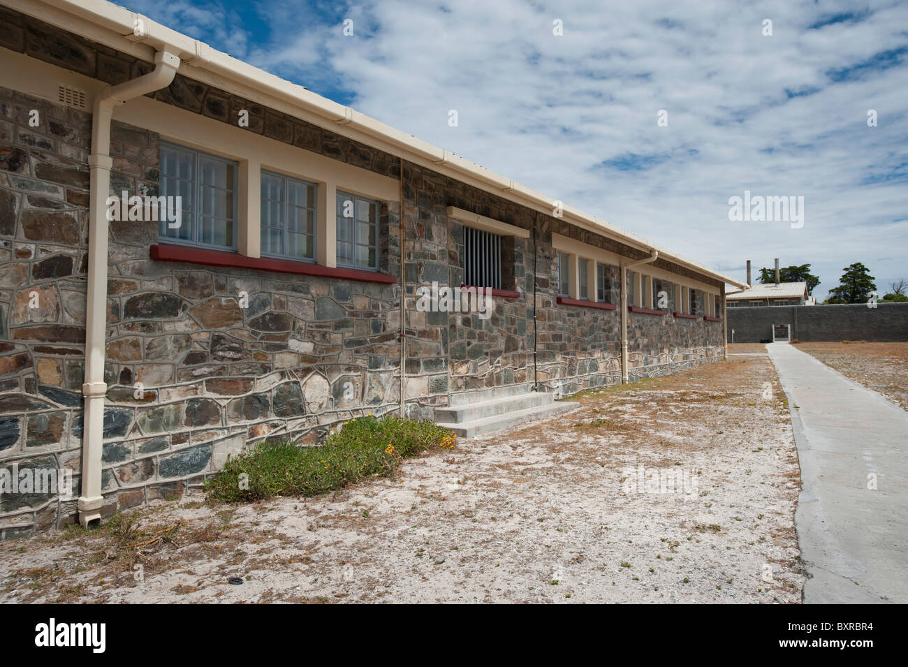 Prison Buildings at Robben Island Maximum Security Prison Complex, Cape Town, South Africa Stock Photo