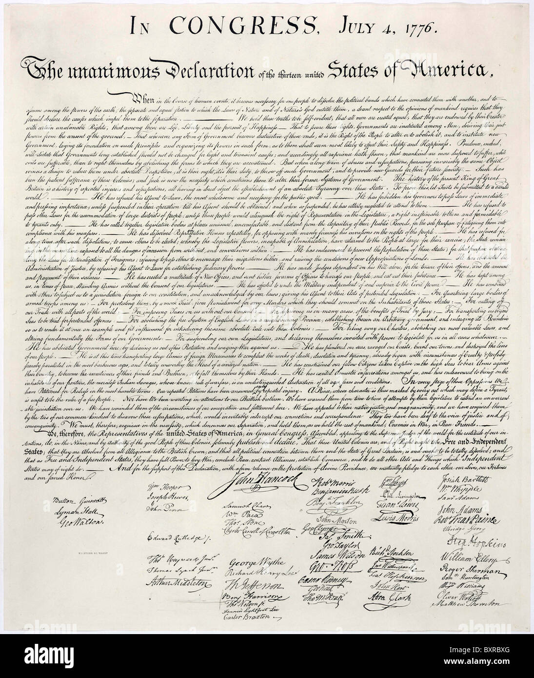 Copy of the declaration of independence hi-res stock photography and images  - Alamy