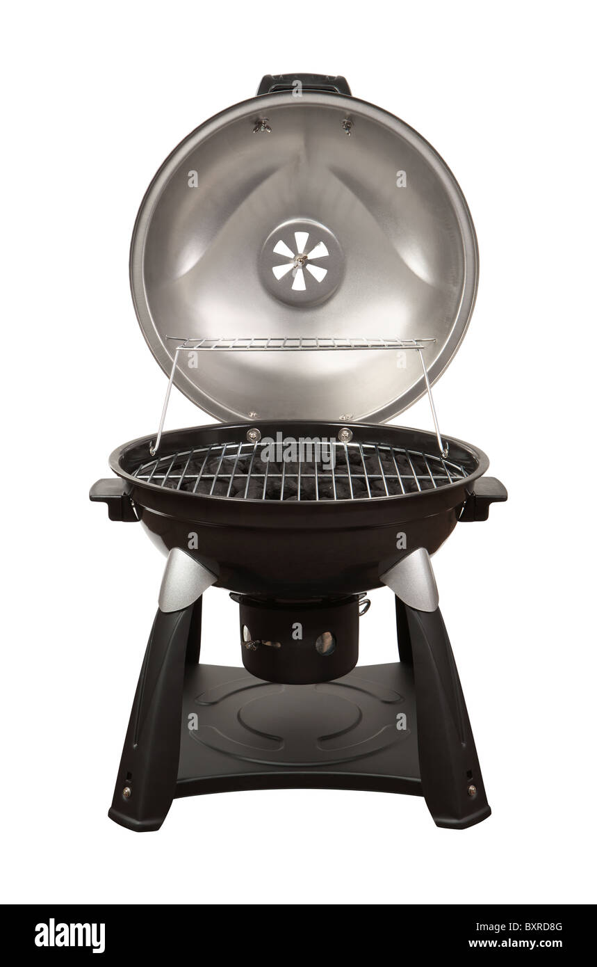 Charcoal Grill Isolated on a white background. Stock Photo