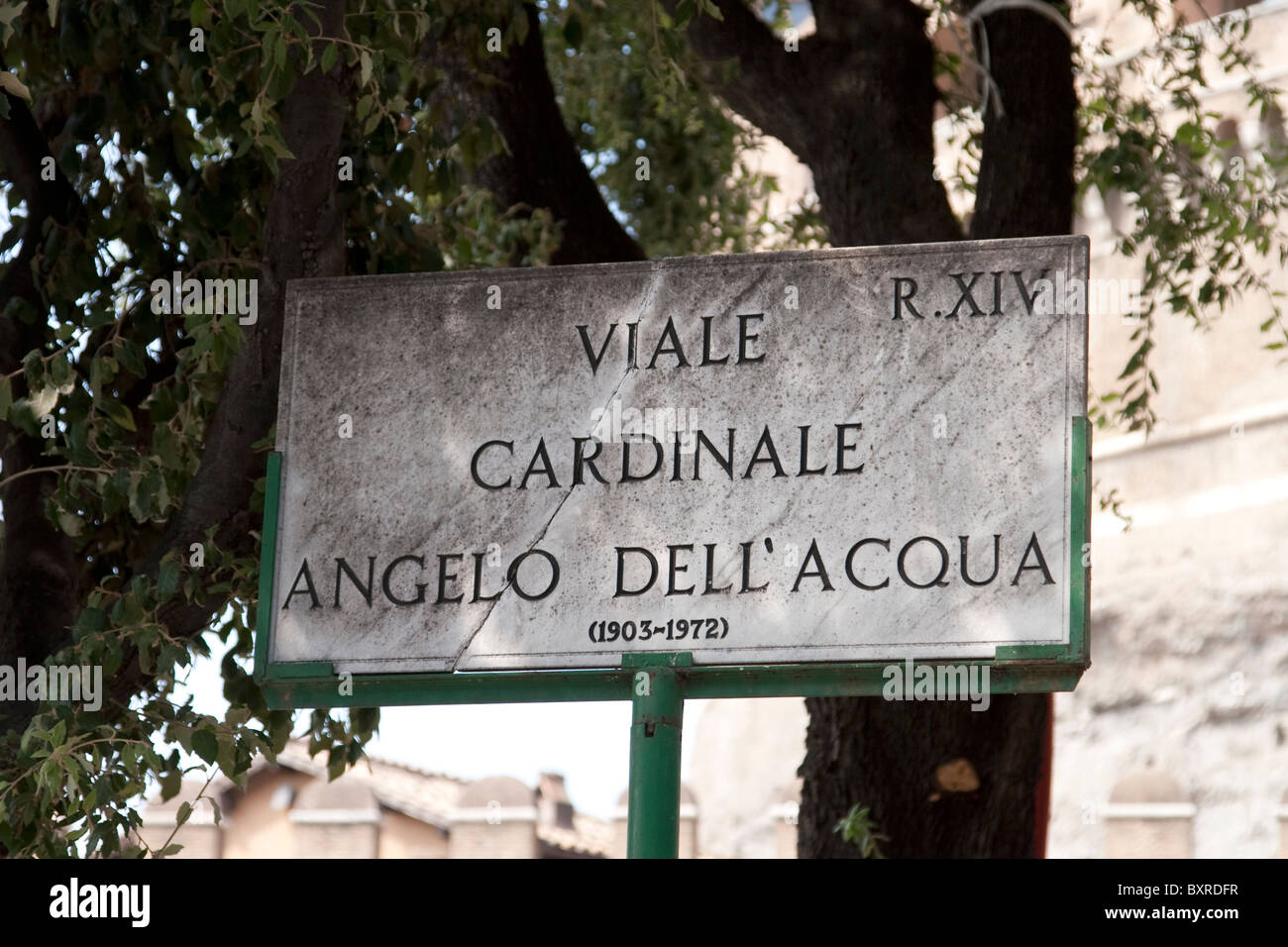 Viale Cardinale Angelo Dell'Acqua alongside the Castel Sant'Angelo in Rome, Italy Stock Photo