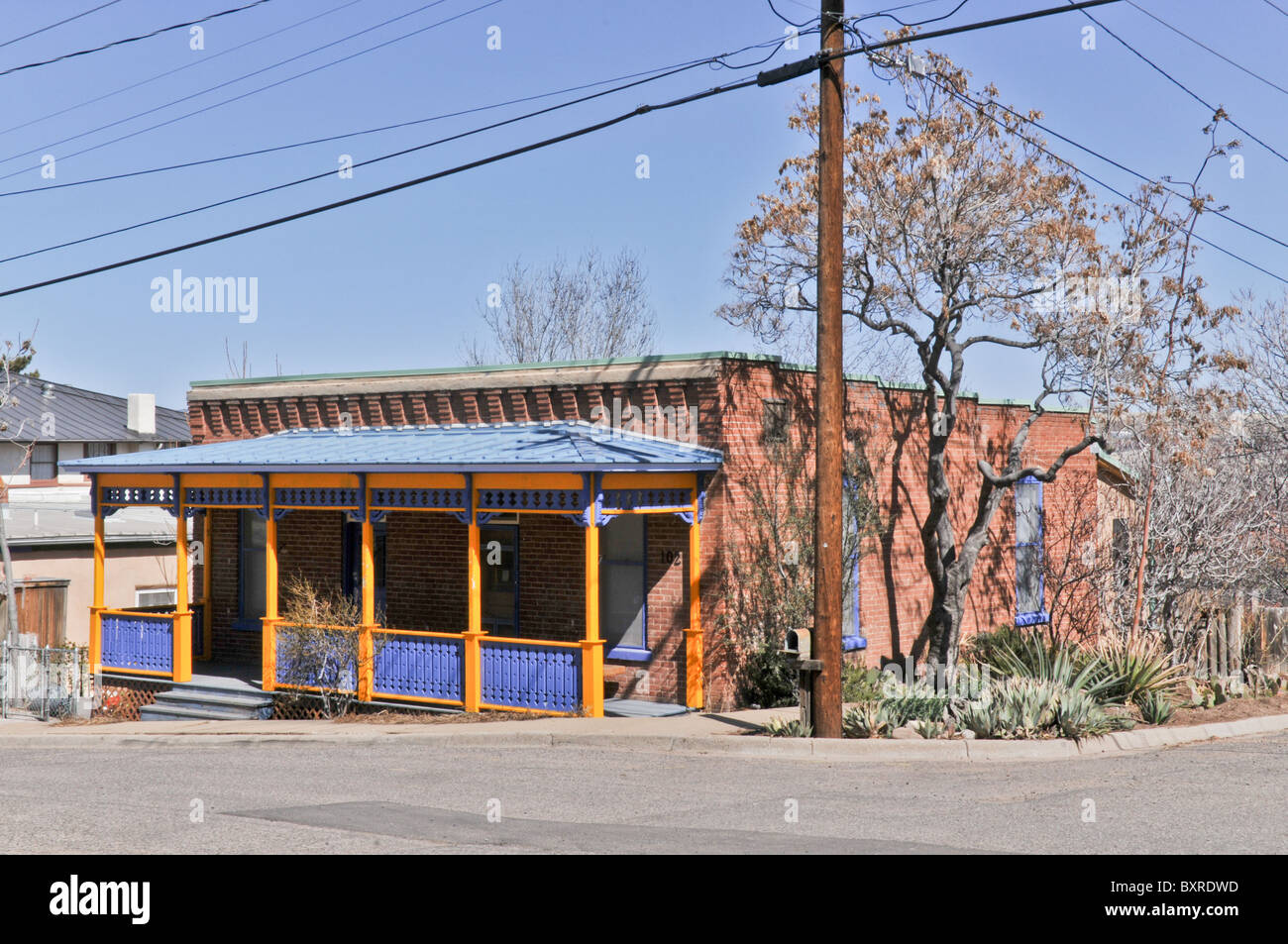Colorful building in Silver City, New Mexico Stock Photo Alamy
