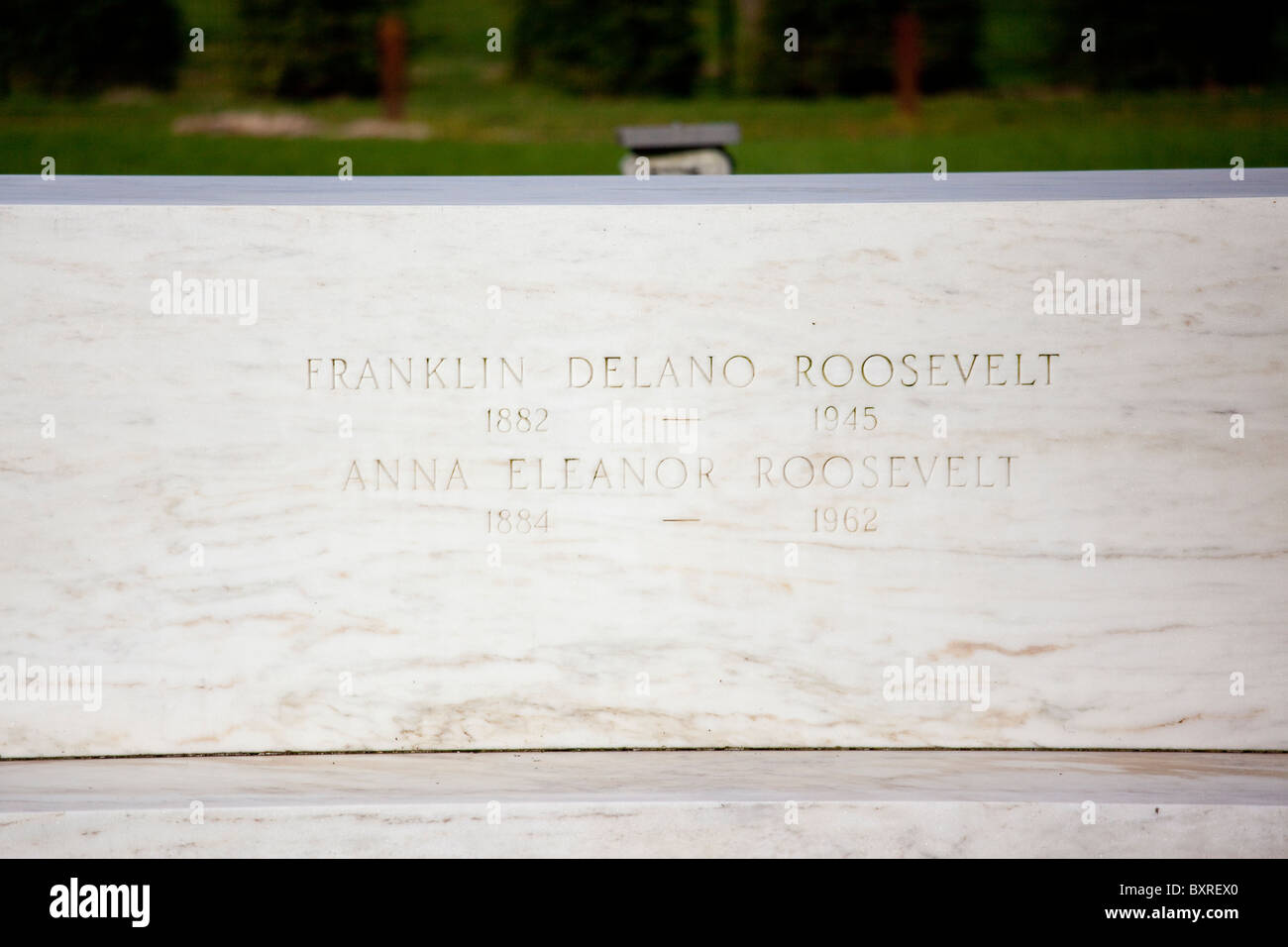 Grave of Franklin D Roosevelt, FDR home, Hyde Park, New York Stock ...