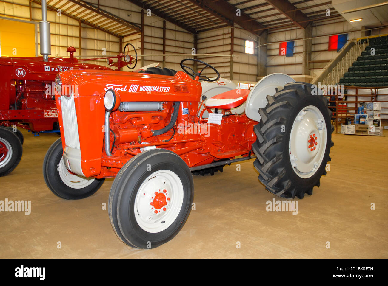 A Ford Tractor on display at a farm show. Stock Photo
