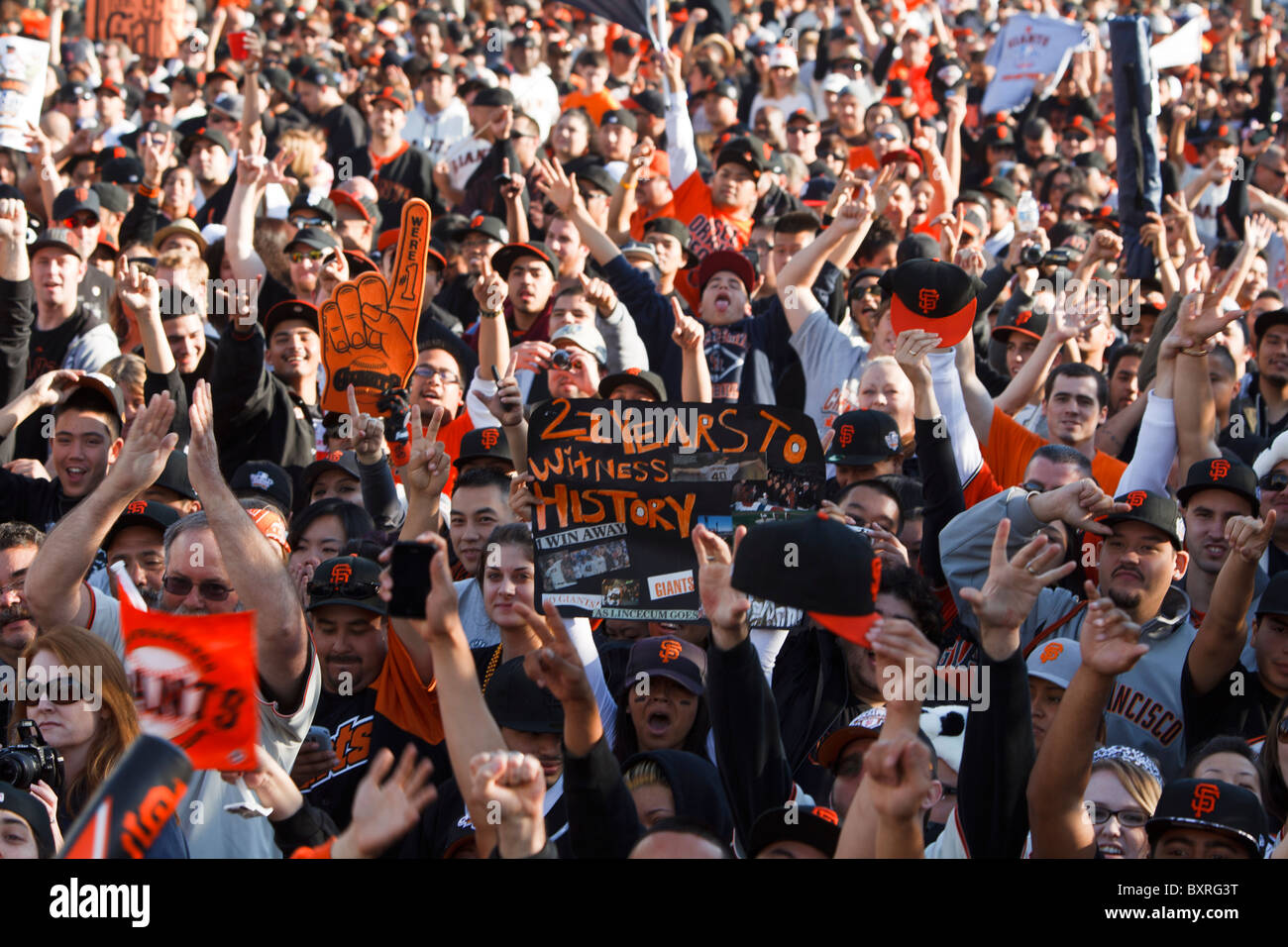 News Pix: Giants Win the World Series, Fans Celebrate, and A Parade