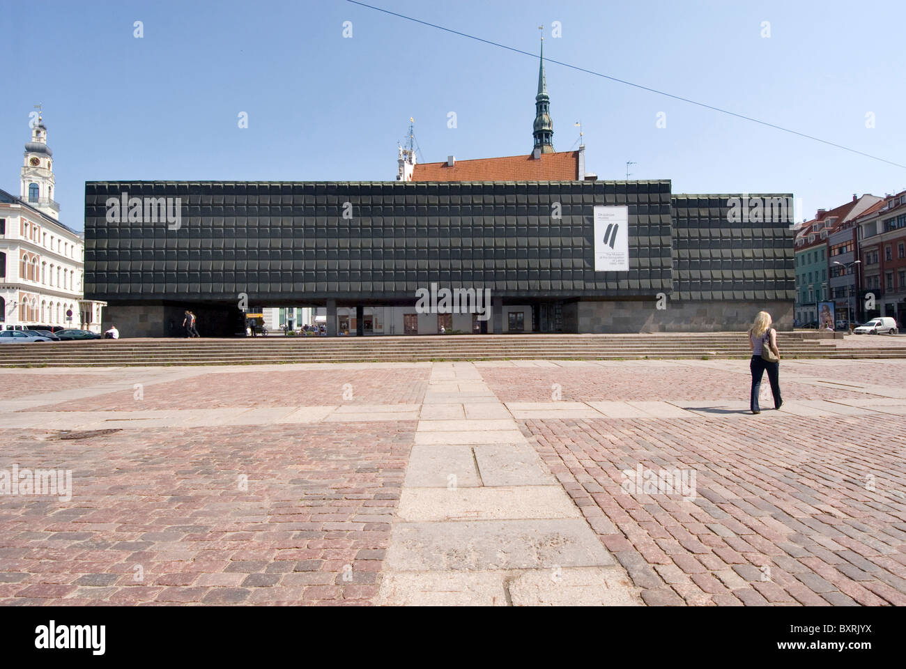 Latvia, Riga, Museum of the Occupation of Latvia, exterior Stock Photo