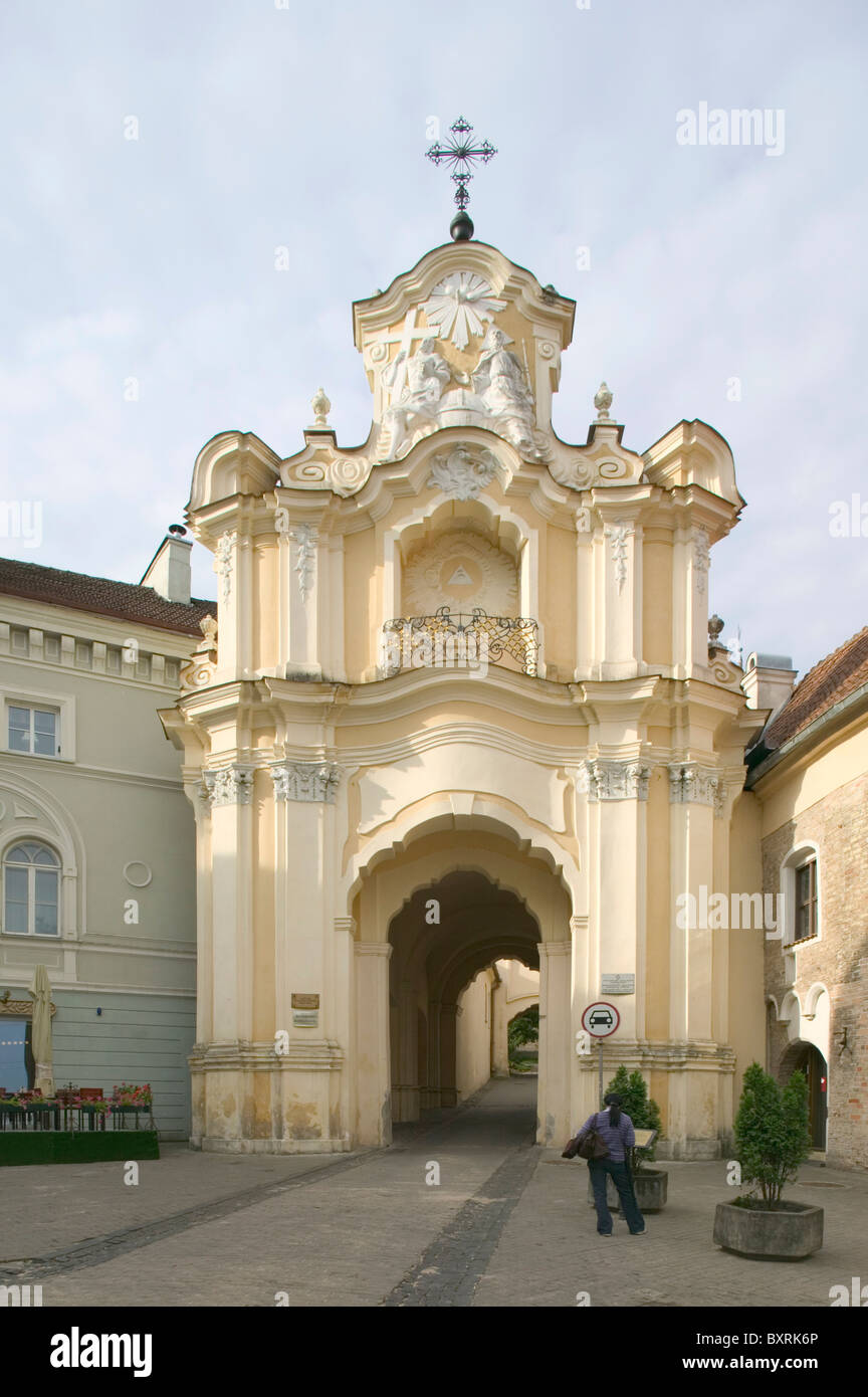Lithuania, Vilnius, Old Town, Basilian Gate, entrance to Basilian Monastery Stock Photo